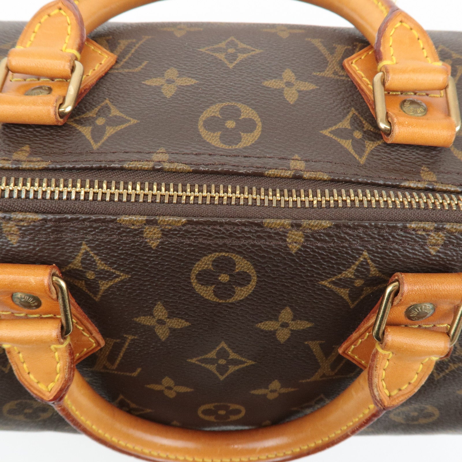 Louis Vuitton Monogram Speedy 30 Hand Bag Boston Bag M41526 Used