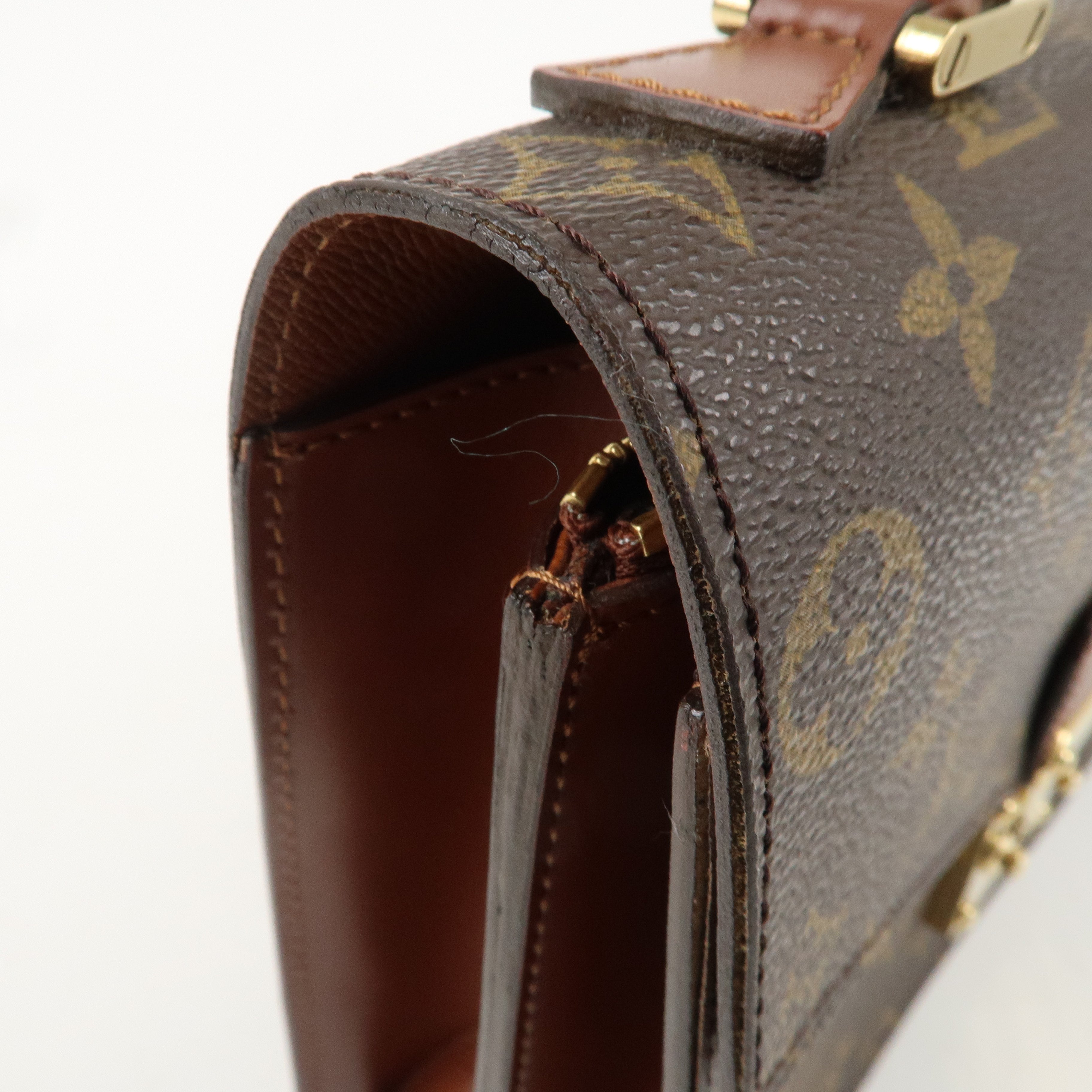 Louis Vuitton Monogram Concorde Hand Bag Brown M51190