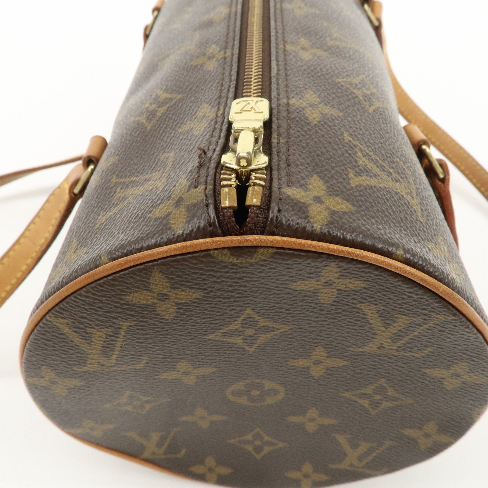 Louis Vuitton Monogram Papillon 30 Hand Bag Ney Style Brown M51385 Used