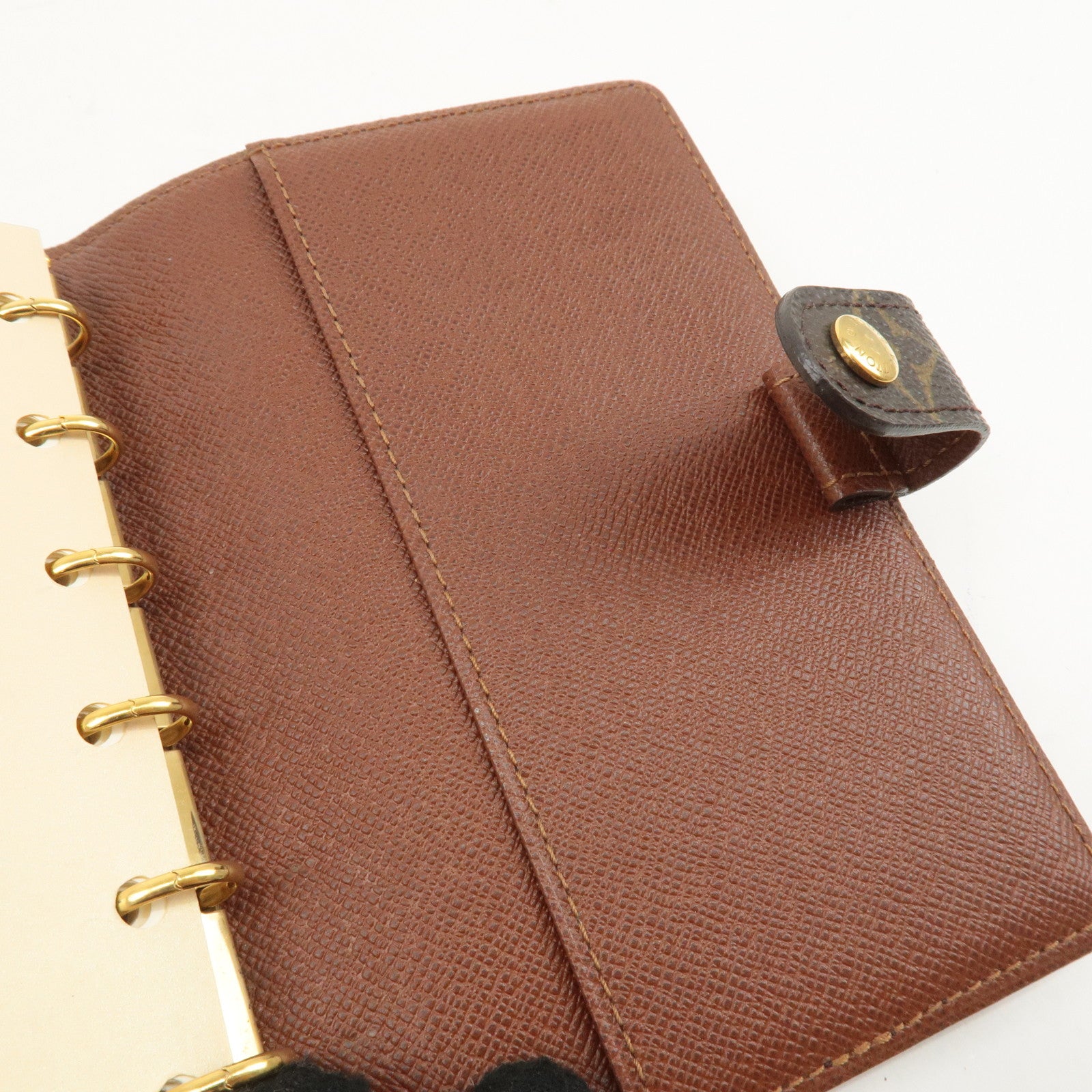 Louis Vuitton Monogram Agenda PM Planner Cover Brown R20005