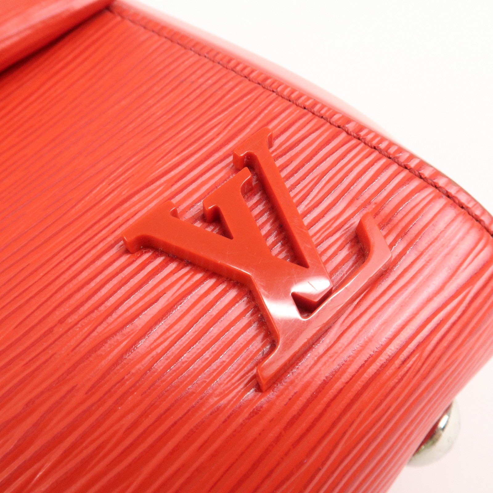 Louis Vuitton Epi Cluny BB Hand Bag Coquelicot M41337 Used