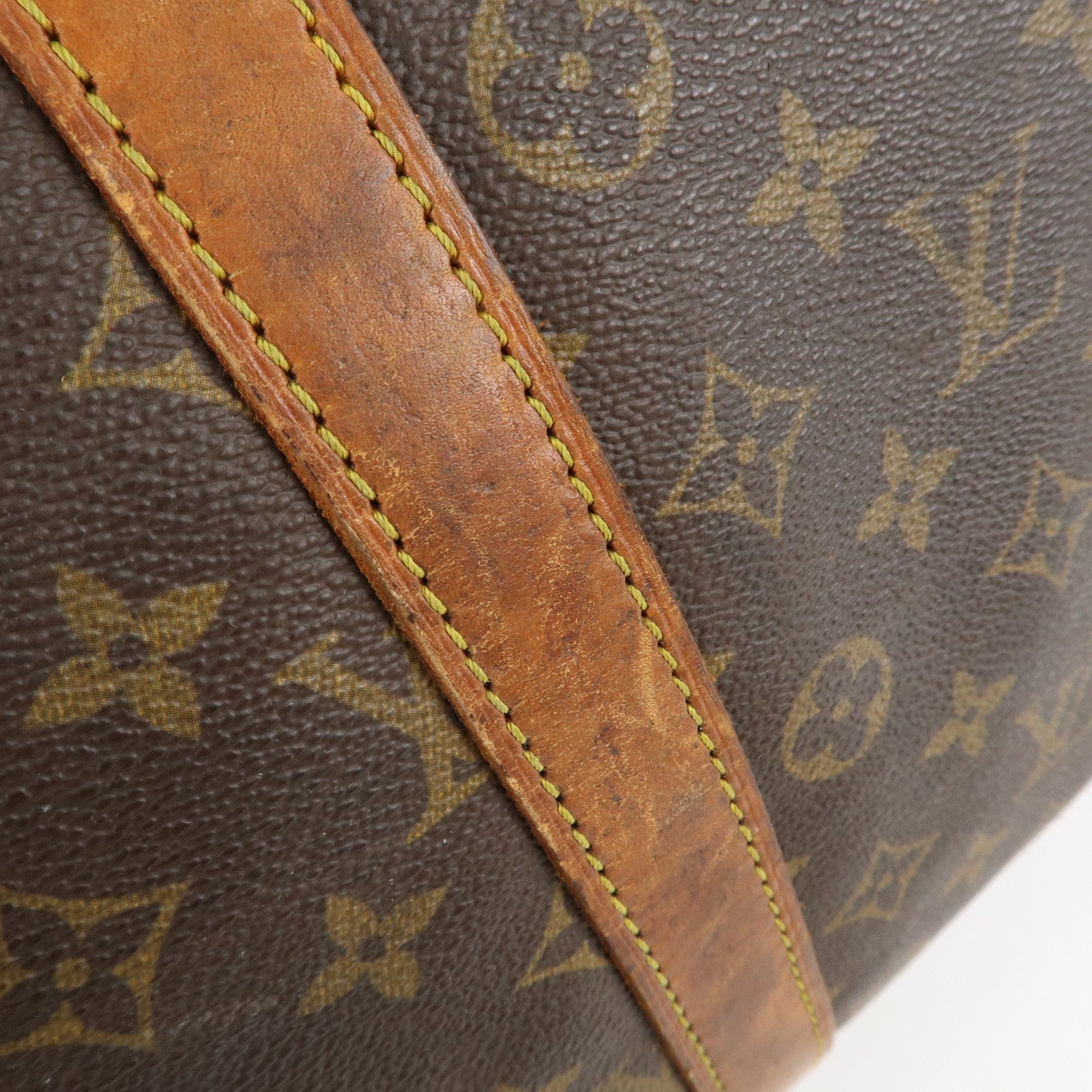 Louis Vuitton Keep All Bandouliere 55 Boston Bag Brown M56714 Used