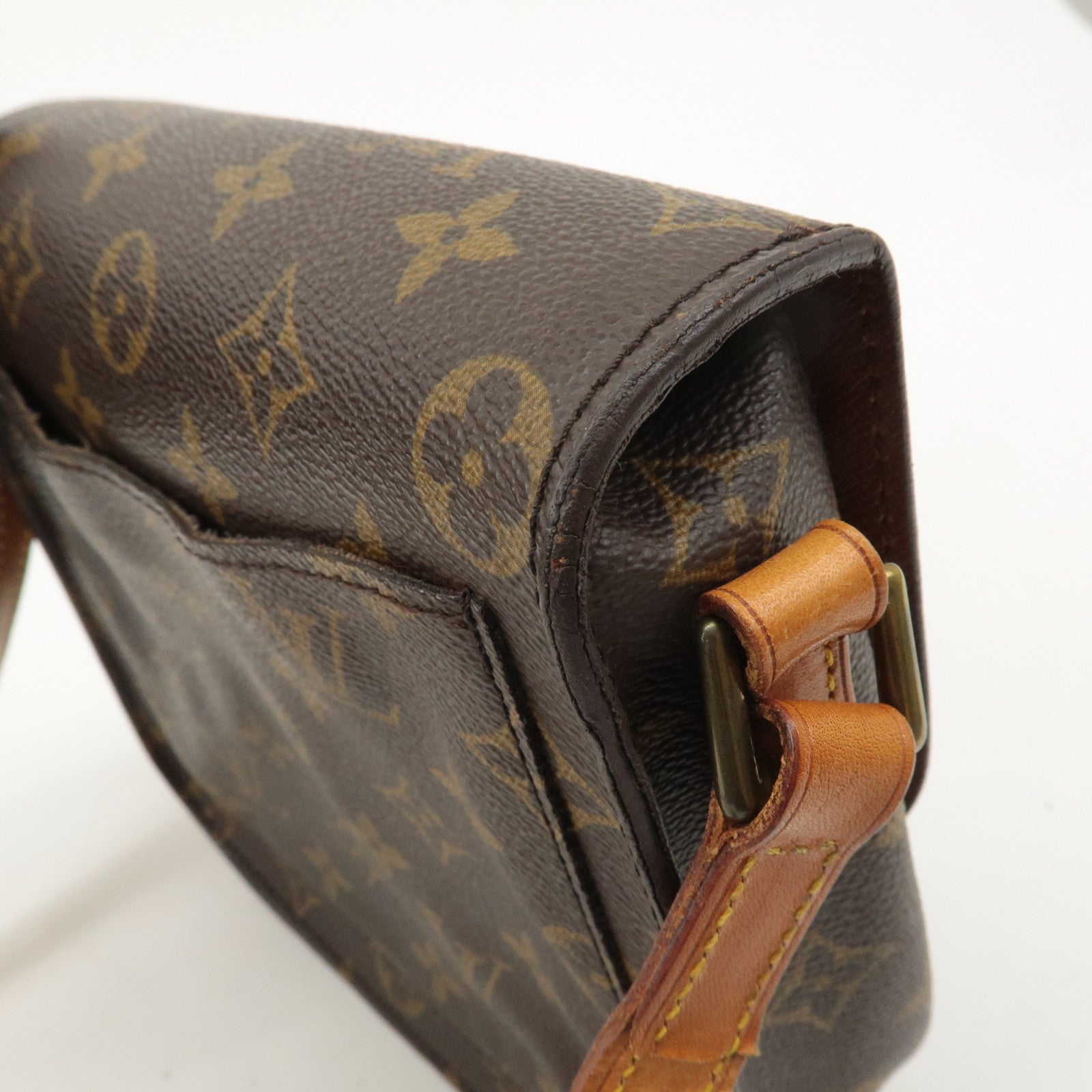 Louis Vuitton Monogram Saint Cloud MM Shoulder Bag Brown M51243