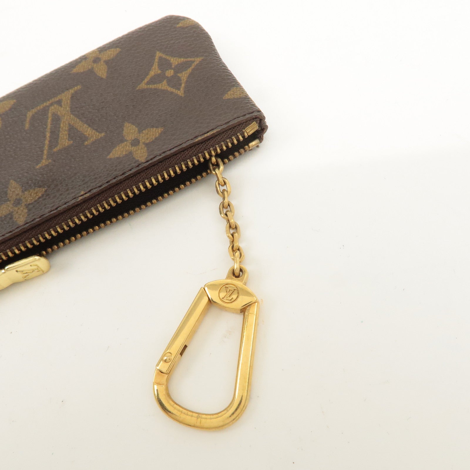 Louis Vuitton Monogram Pochette Cles Coin Case Key Case M62650