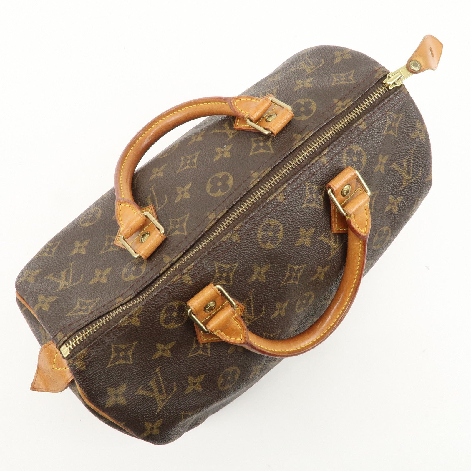 Louis Vuitton Monogram Speedy 30 Hand Bag Boston Bag M41108 Used