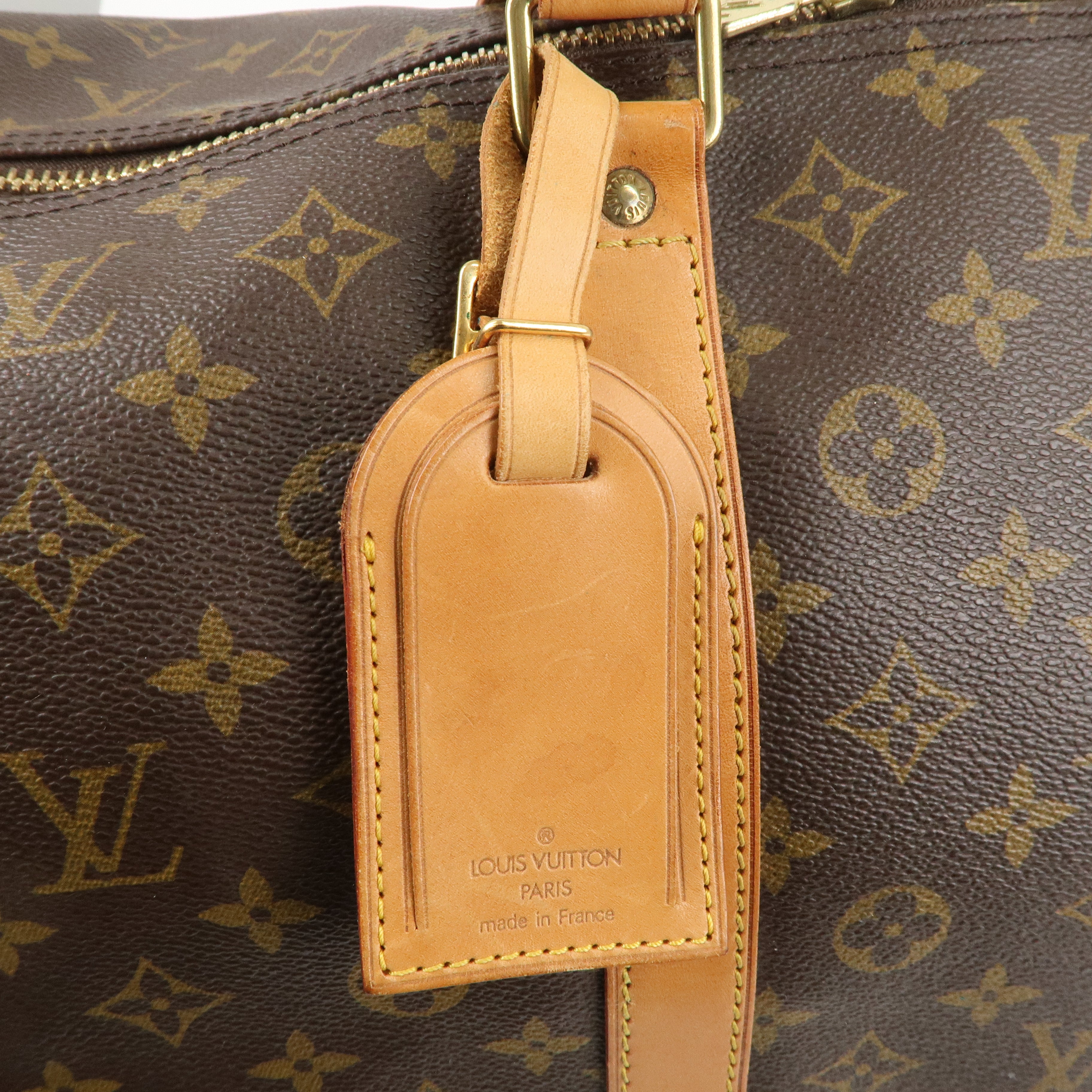 Louis Vuitton Monogram Keep All Bandouliere 60 Bag Brown M41412