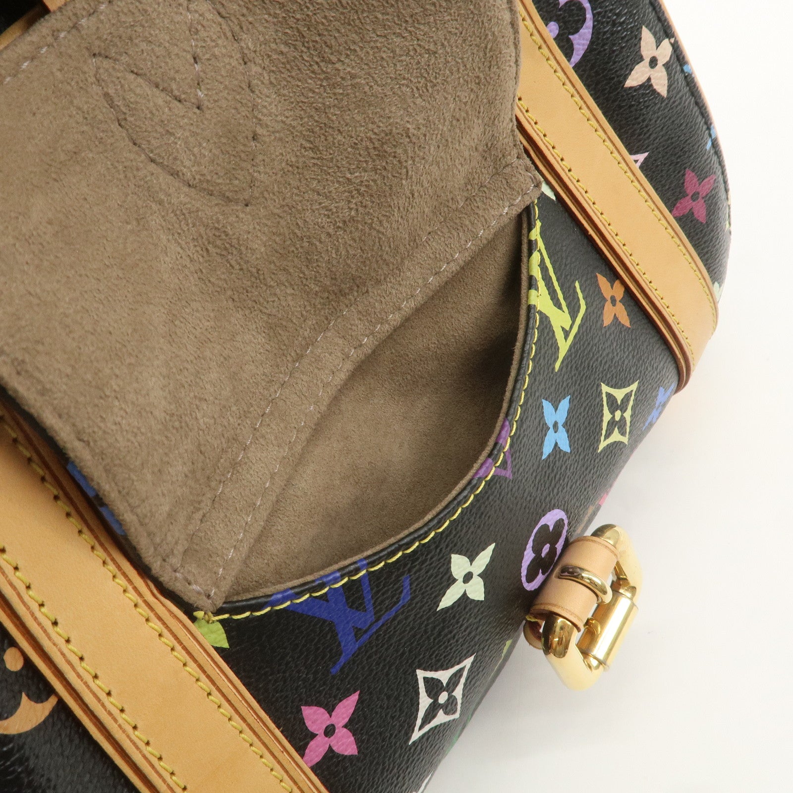 Louis Vuitton Monogram Multicolor Priscilla Hand Bag Noir M40097