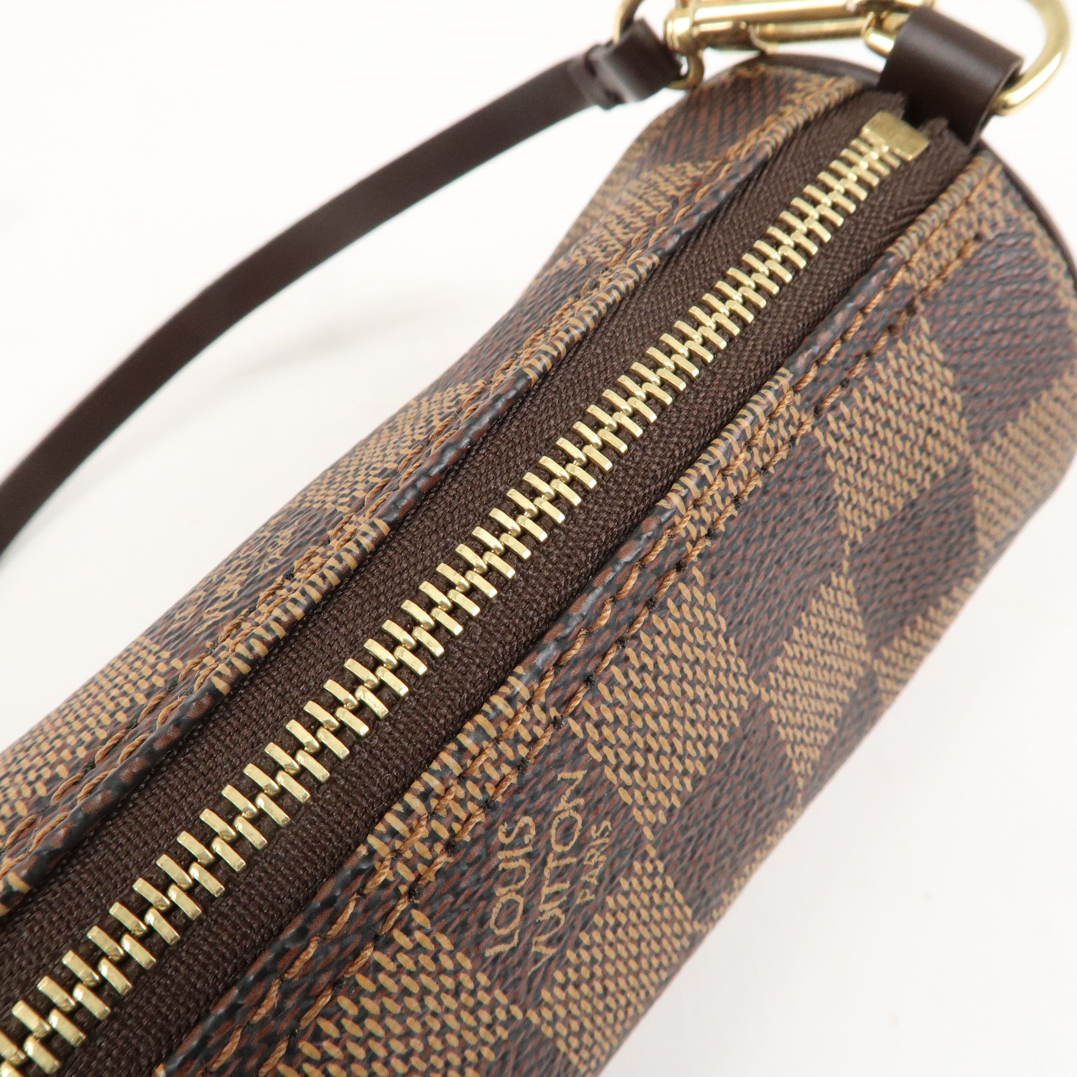 Louis Vuitton Damier Mini Pouch For Papillon Bag Brown