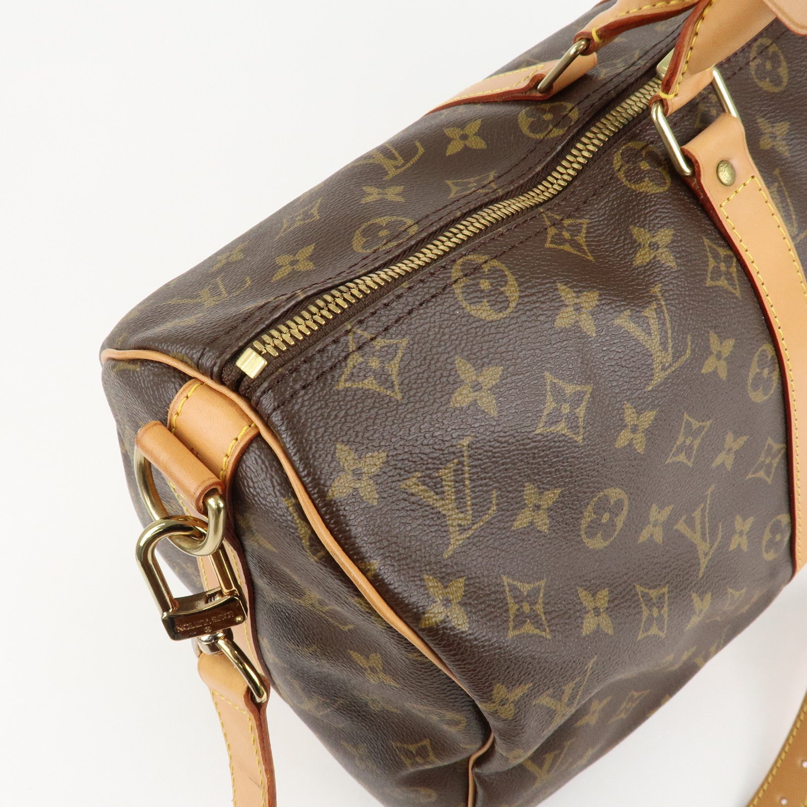 Louis Vuitton Monogram Keep All Bandouliere 45 Boston Bag M41418