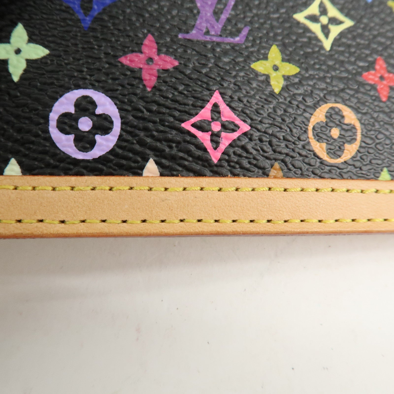 Louis Vuitton Monogram Multi Color Pochette Cles Noir M92654