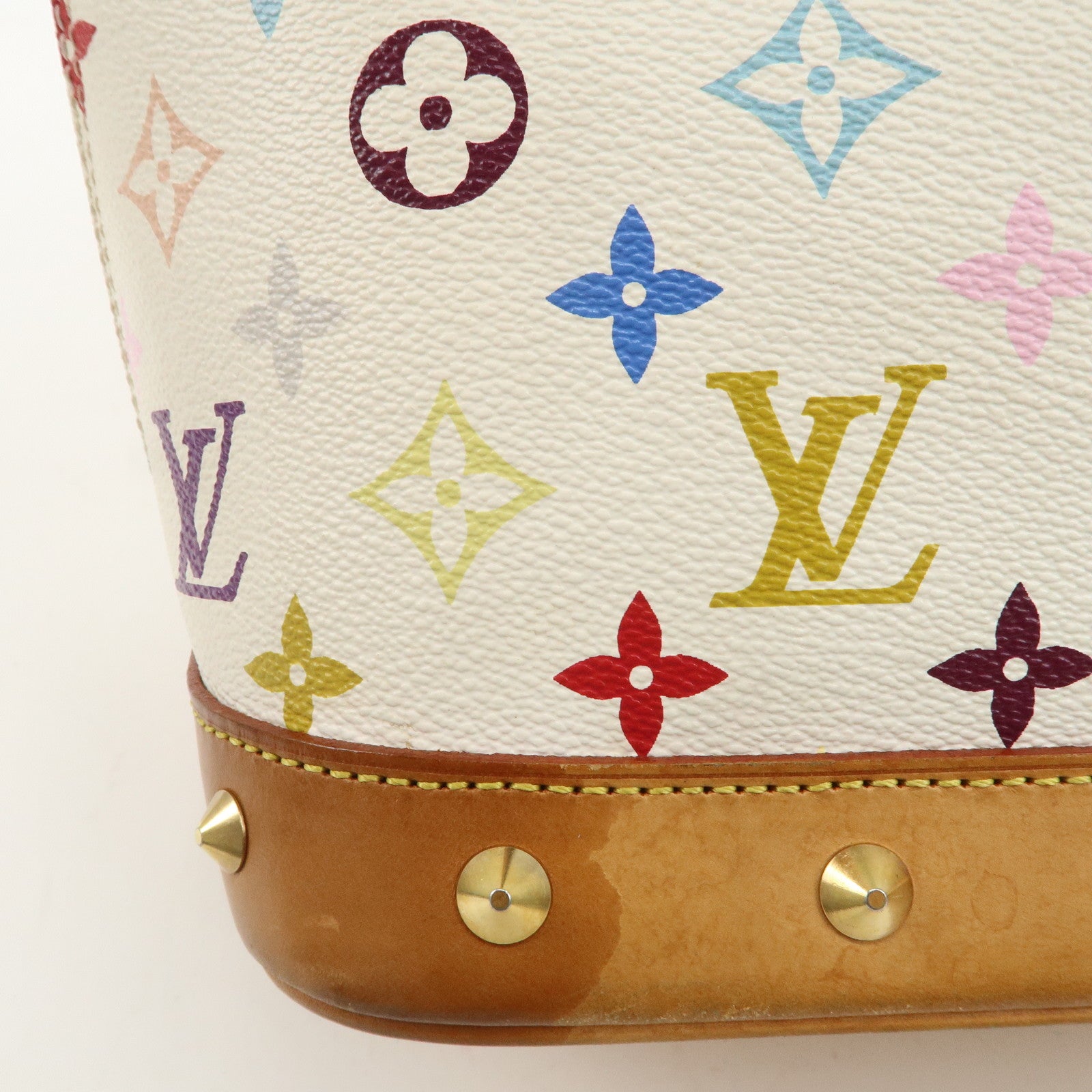 Louis Vuitton Monogram Multicolor Alma PM Hand Bag Blanc M92647