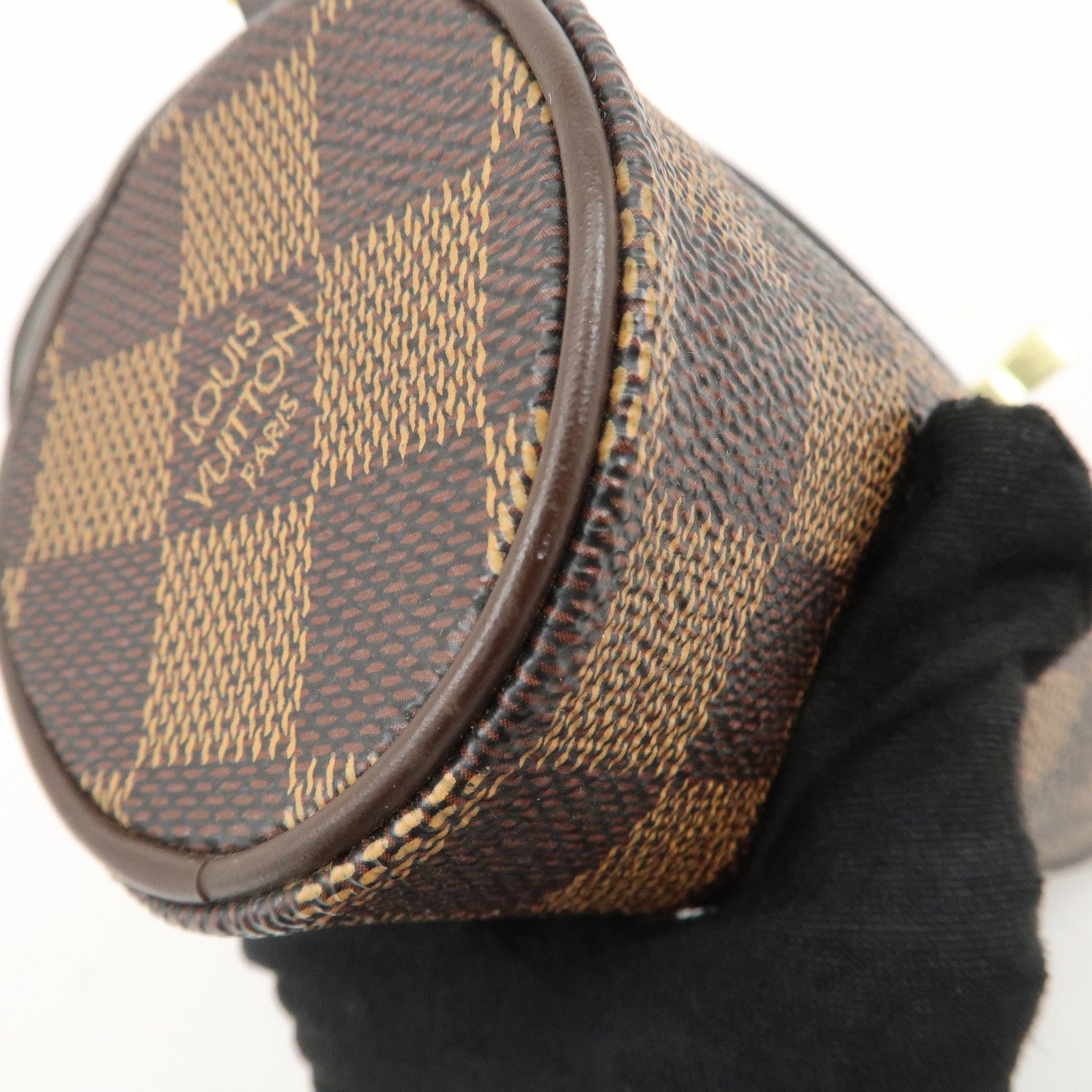 Louis Vuitton Damier Mini Pouch for Papillon Bag Brown Used