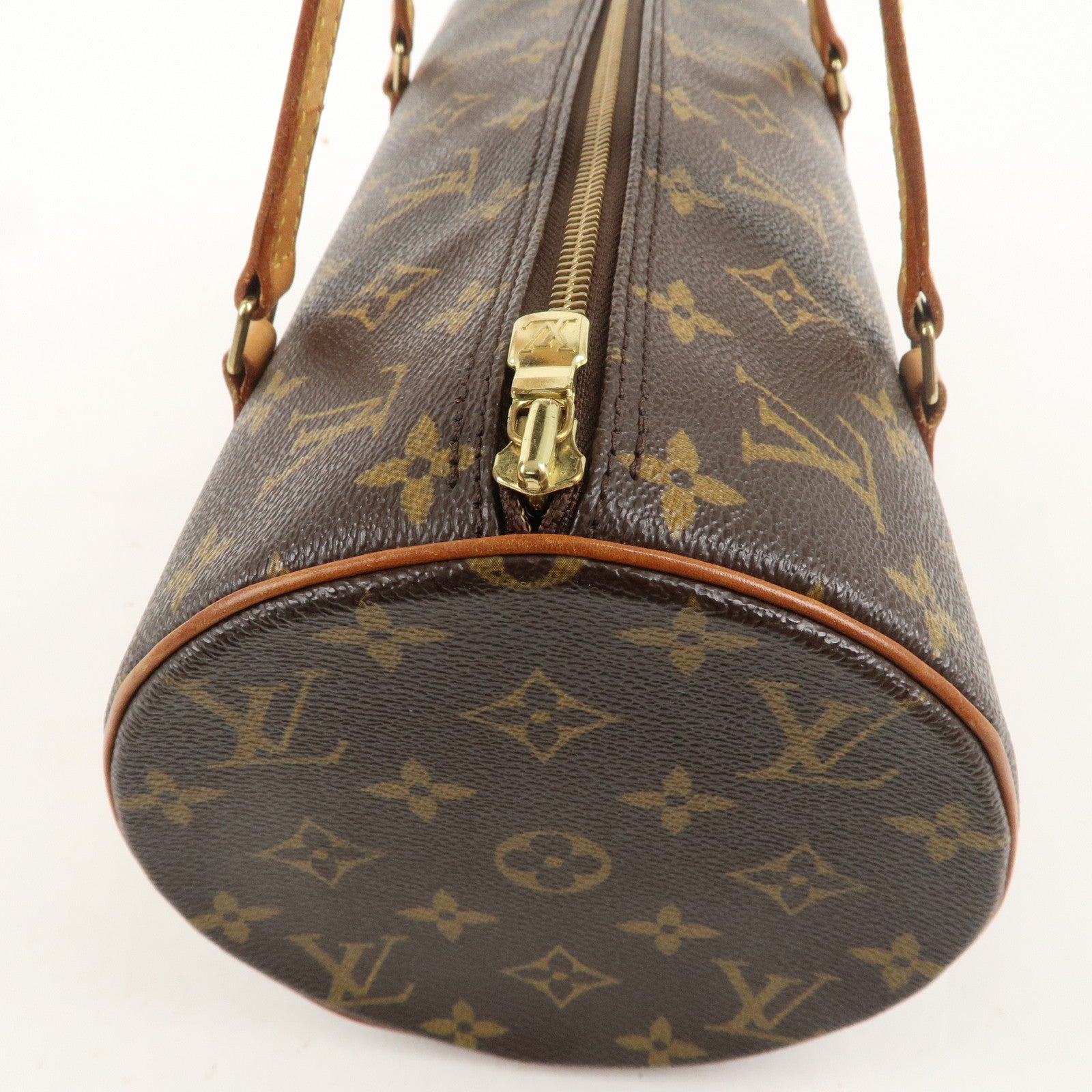 Louis Vuitton Monogram Papillon 30 Hand Bag Brown M51385