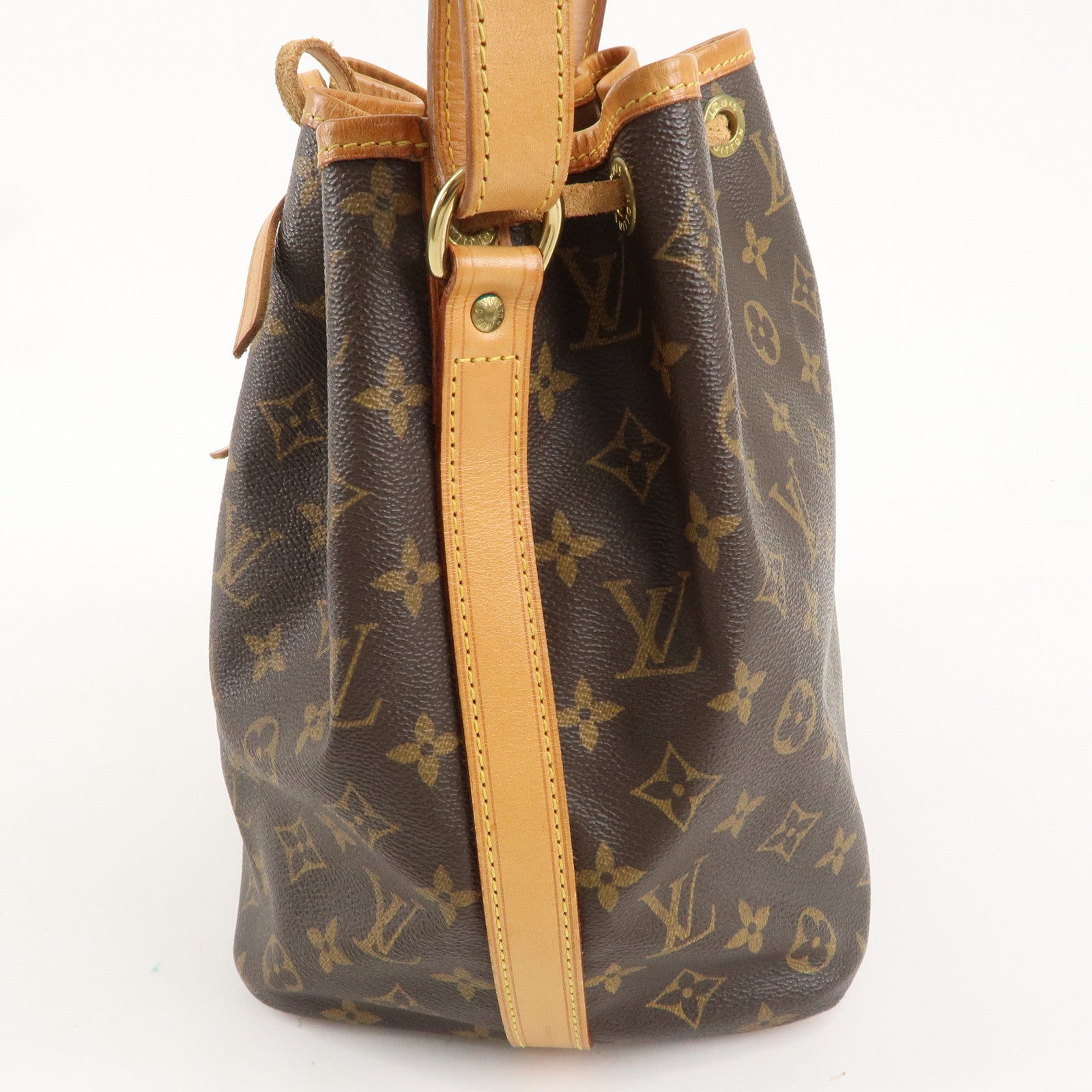 Louis Vuitton Monogram Petit Noe Shoulder Bag Brown M42226