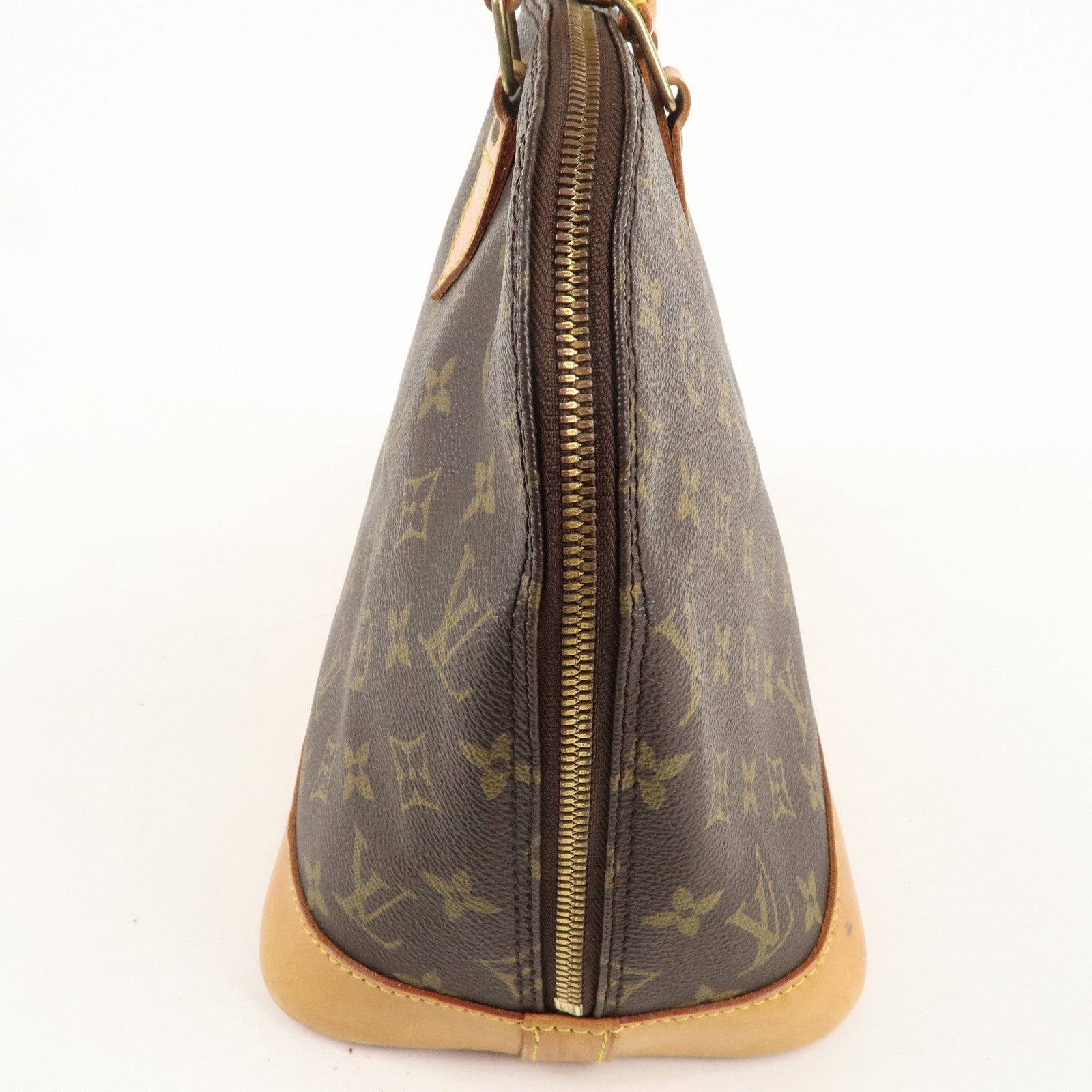 Louis Vuitton Monogram Alma Hand Bag Brown M51130