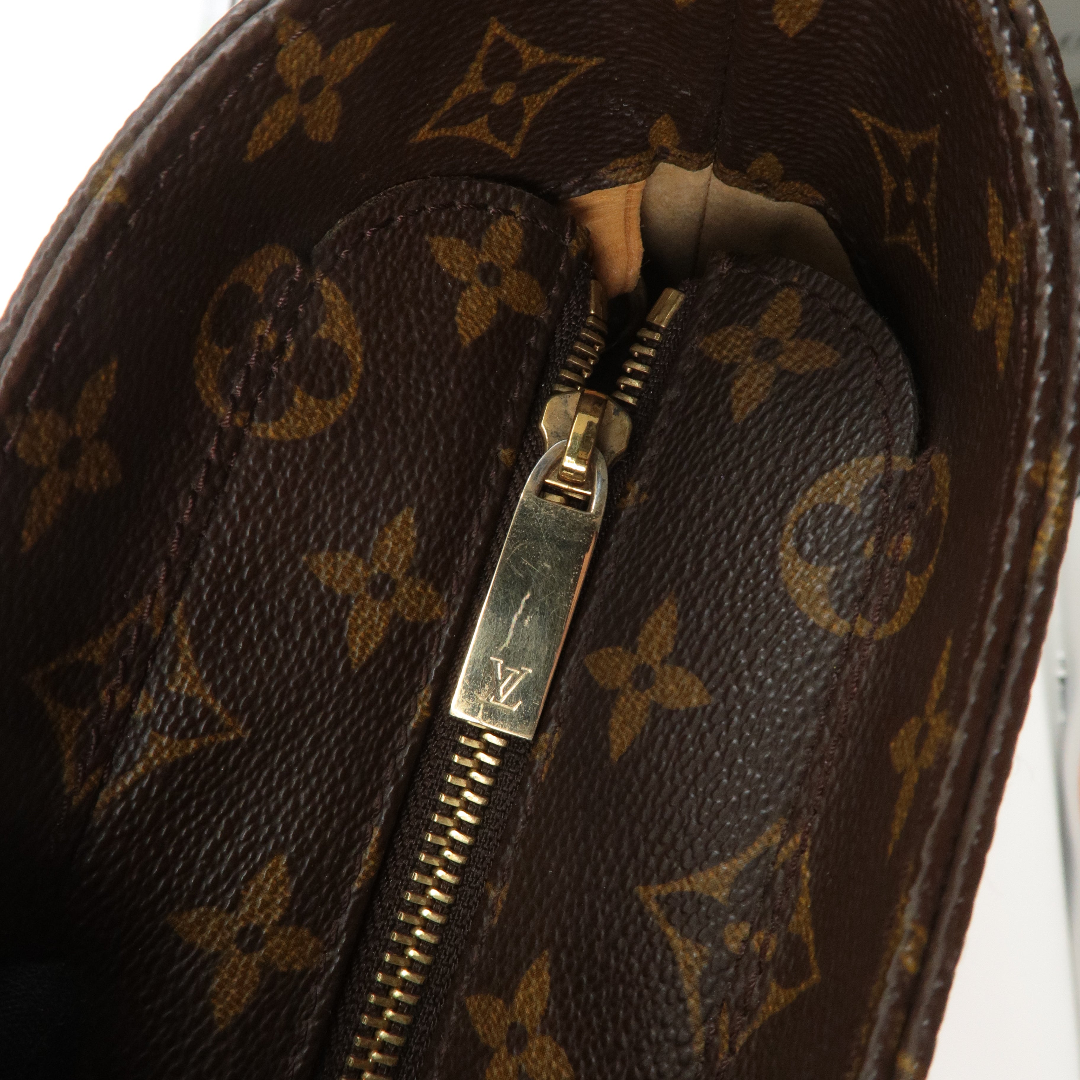 Louis Vuitton Monogram Luco Tote Bag Hand Bag Brown M51155