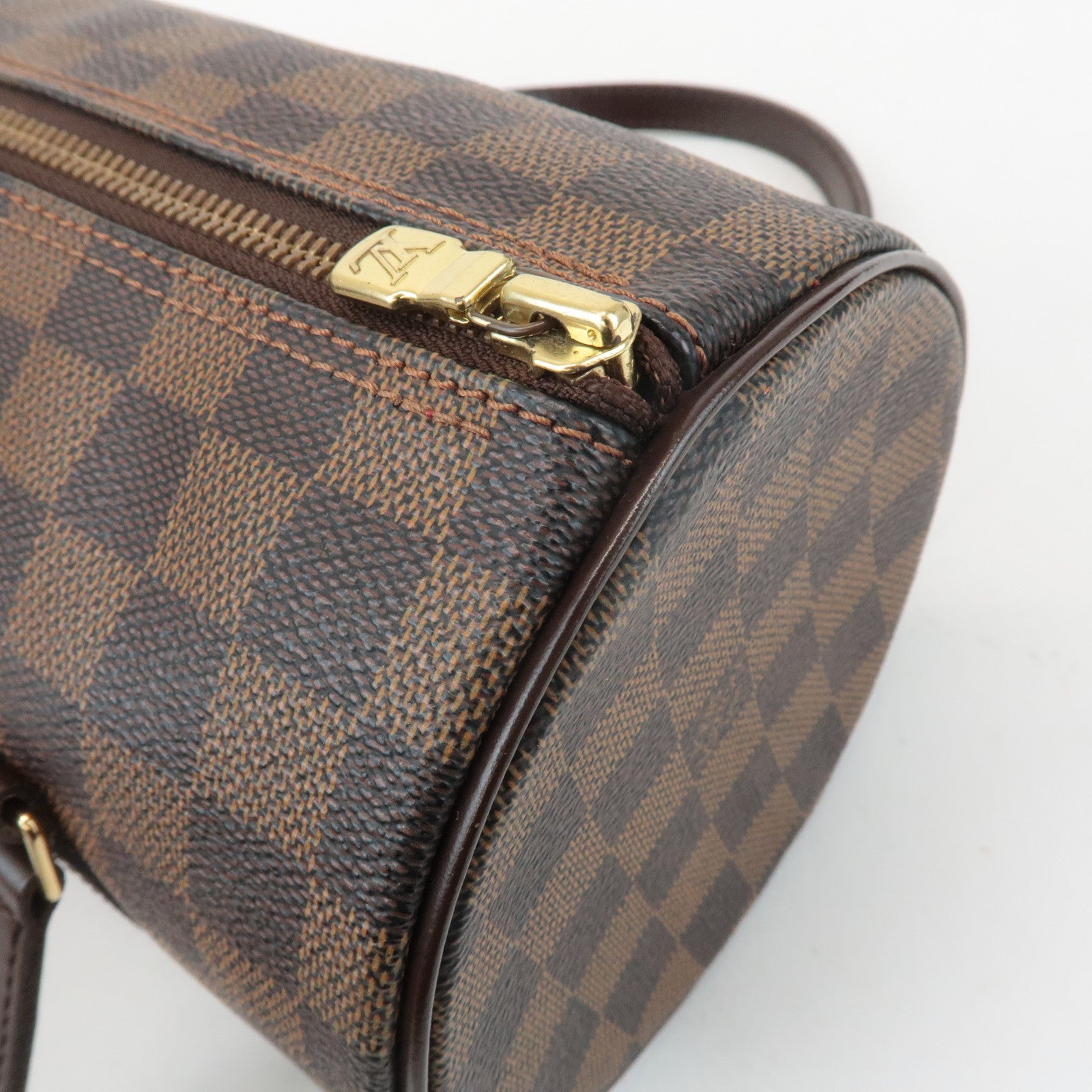 Louis Vuitton Damier Ebene Papillon 26 Hand Bag Brown N51304 Used