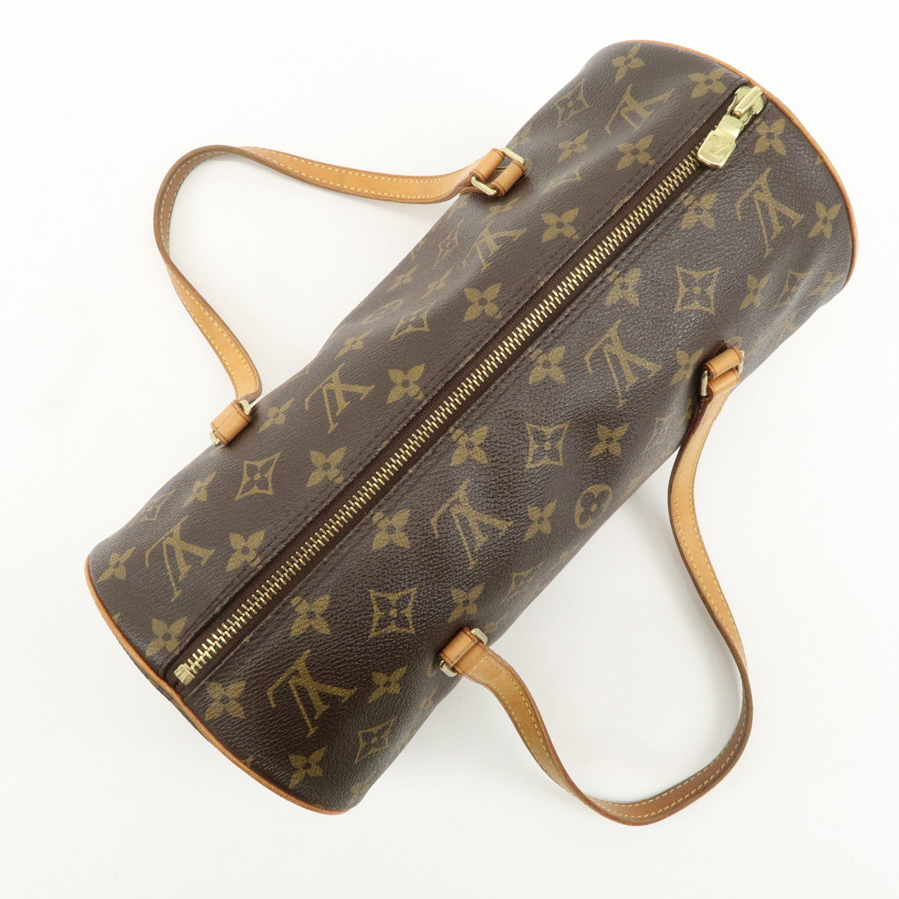 Louis Vuitton Monogram Papillon 30 Hand Bag Brown M51385 Used