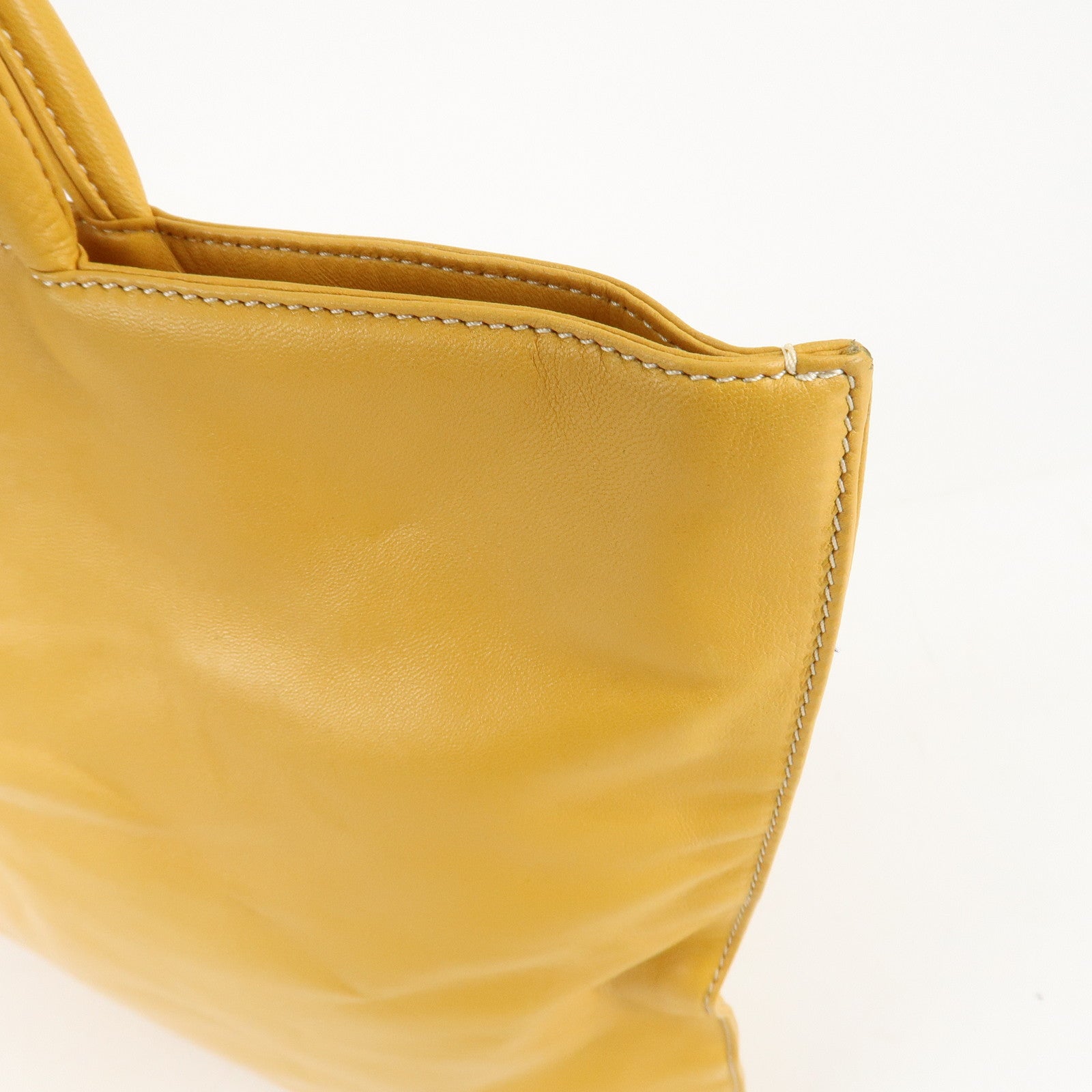 LOEWE Anagram Nappa Aire Leather Tote Bag Shoulder Bag Yellow