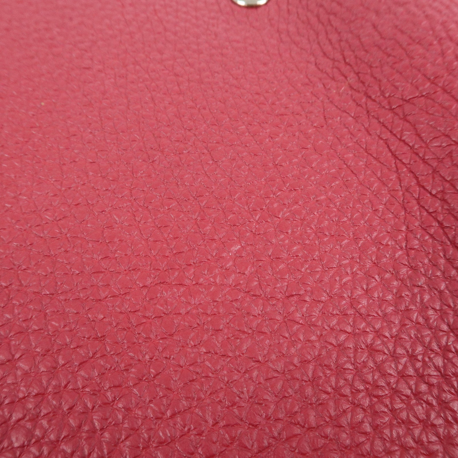 HERMES Togo Leather Ulysse MM □N Stamped Notebook Cover Ruby