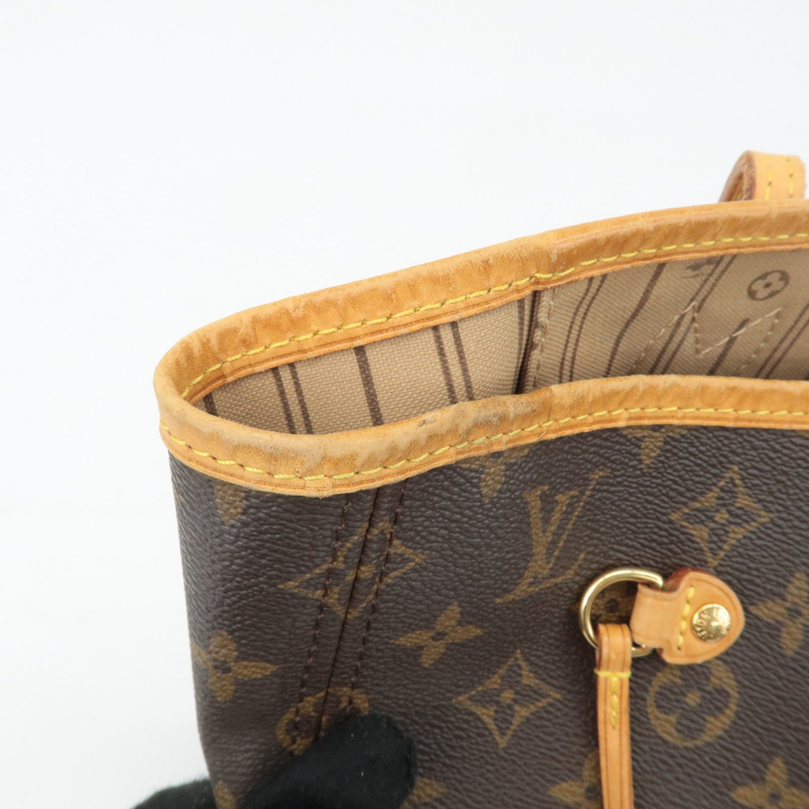 Louis Vuitton Monogram Neverfull MM Tote Bag Brown M40156 Used