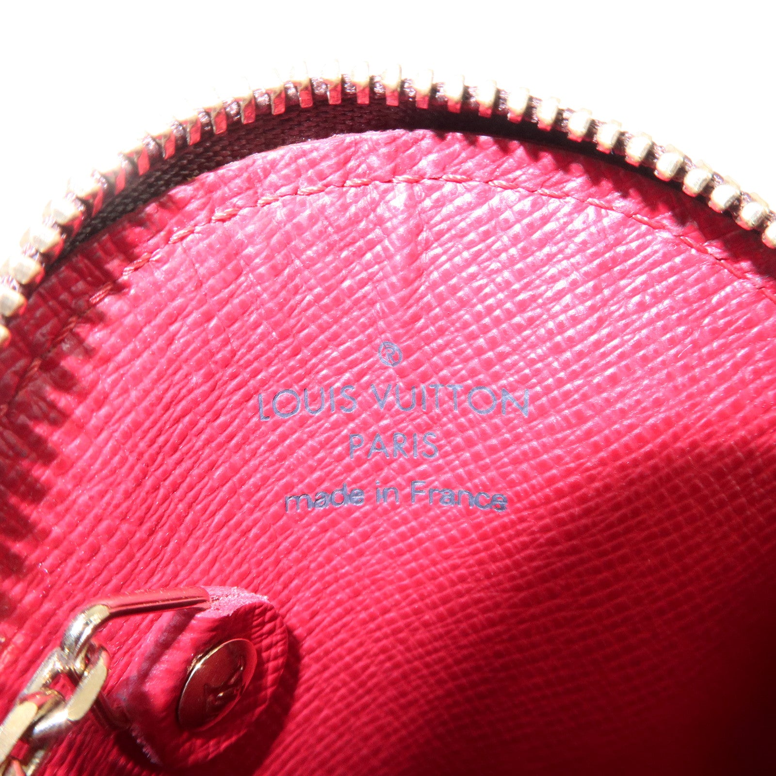 Louis Vuitton Monogram Cherry Porte Monnaie Rond Coin Case M95043