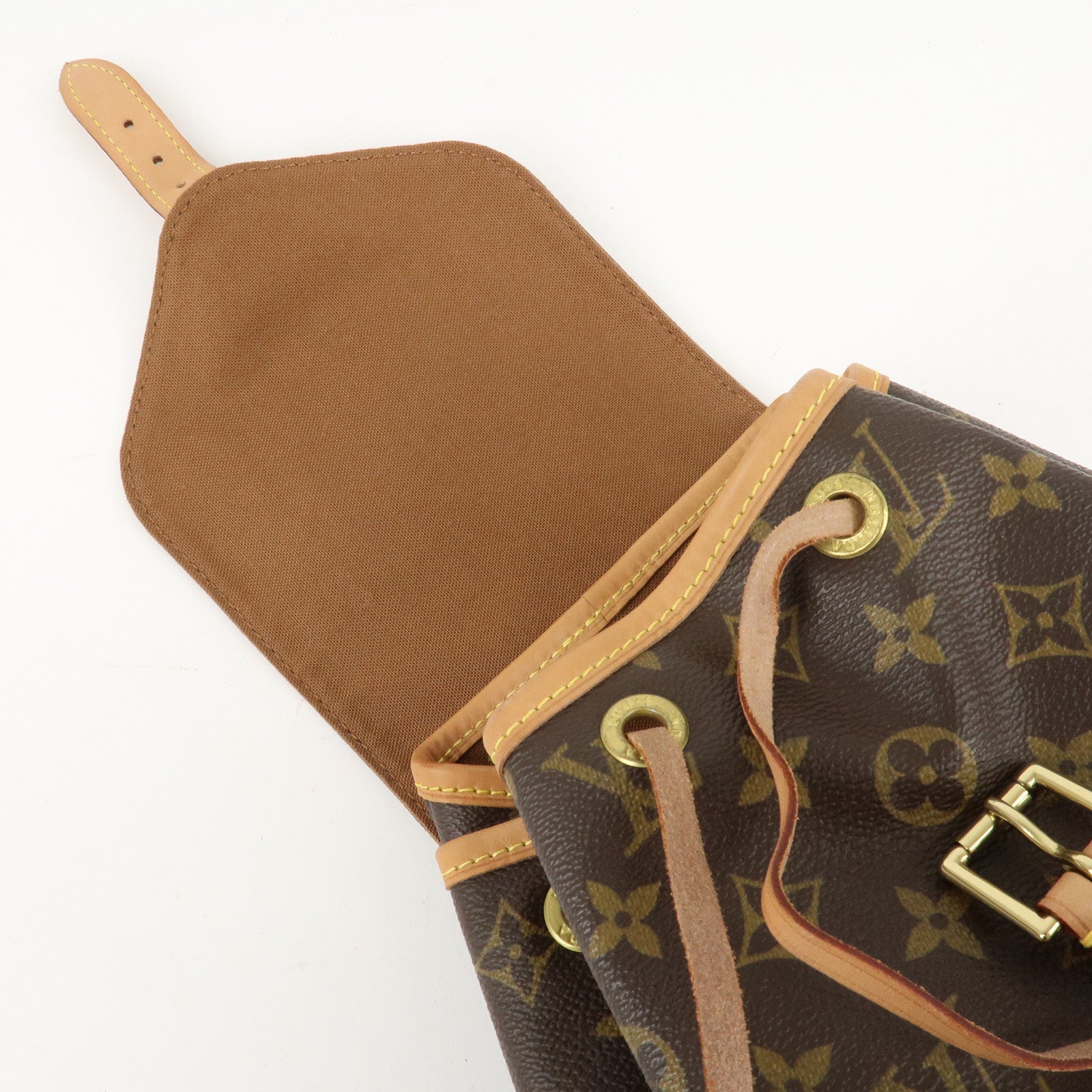 Louis Vuitton Monogram Montsouris MM Backpack Bag M51136 Used