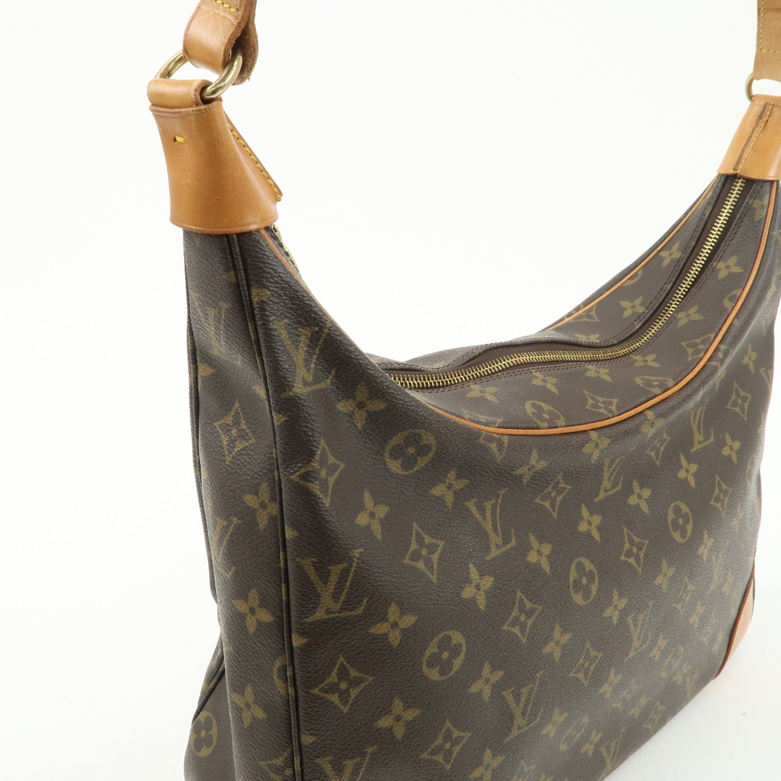 Louis Vuitton Monogram Boulogne 35 Shoulder Bag Brown M51260 Used