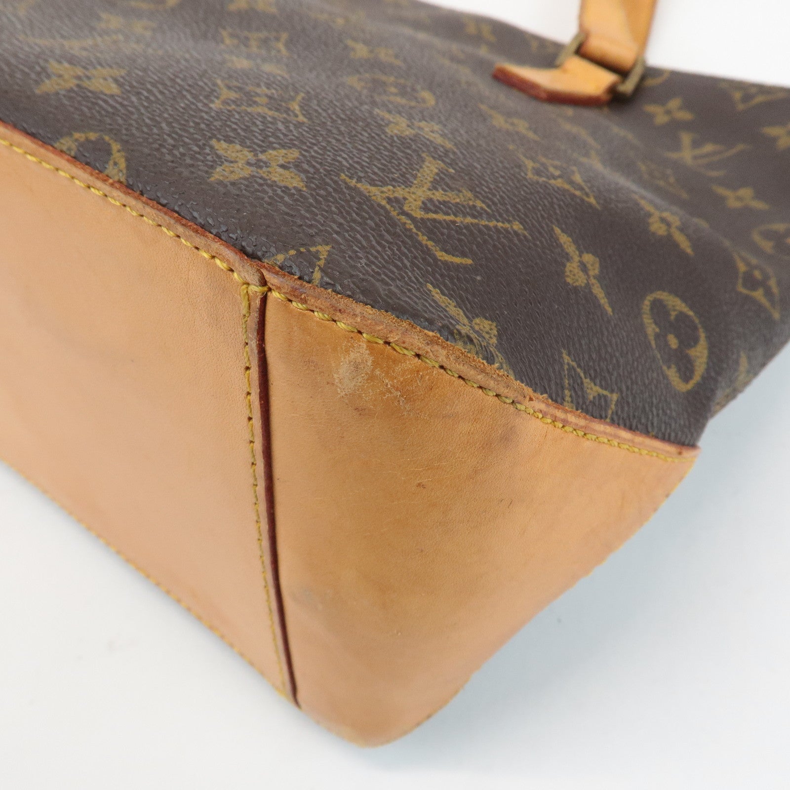 Louis Vuitton Monogram Cabas Piano Tote Bag Hand Bag M51148 Used