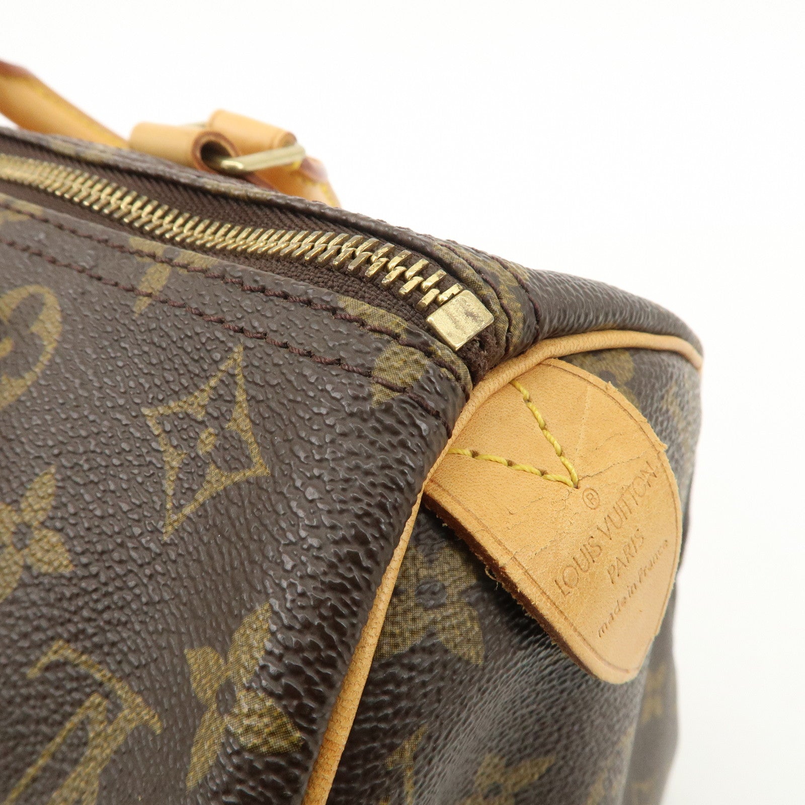 Louis Vuitton Monogram Speedy 30 Hand Bag Boston Bag M41526 Used