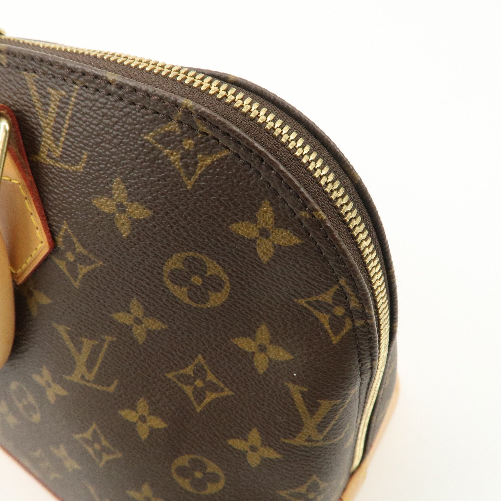 Louis Vuitton Monogram Alma Hand Bag Brown M51130