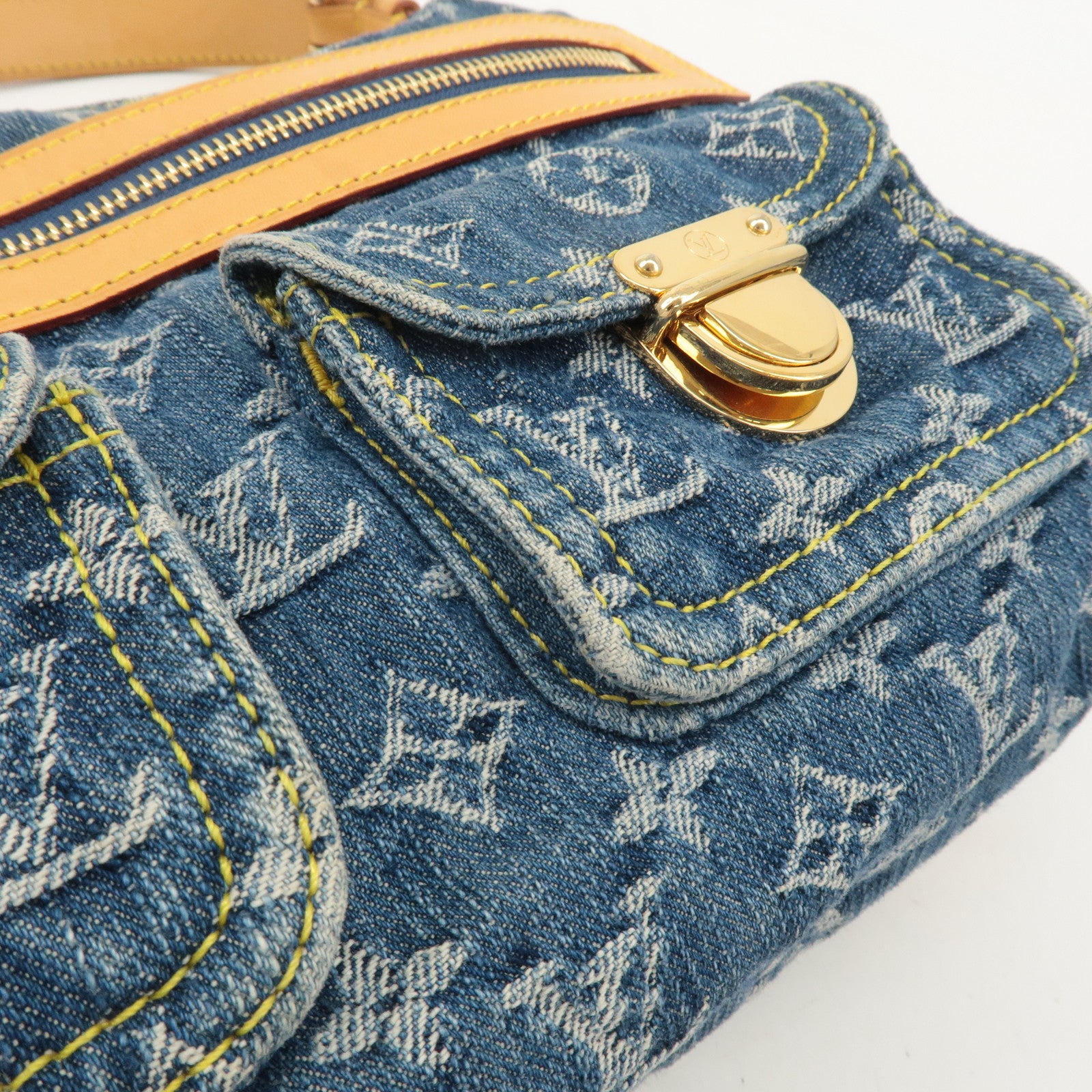 Louis Vuitton Monogram Denim Baggy PM Shoulder Bag M95049