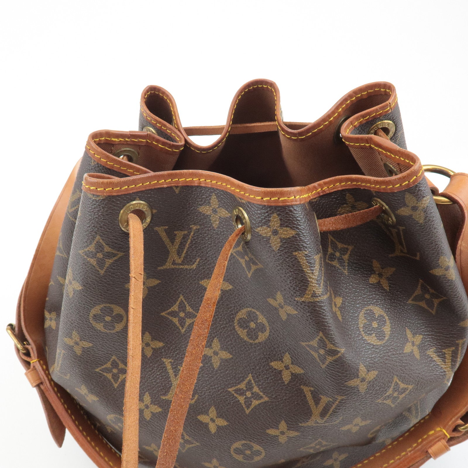 Louis Vuitton Monogram Petit Noe Shoulder Bag Brown M42226 Used