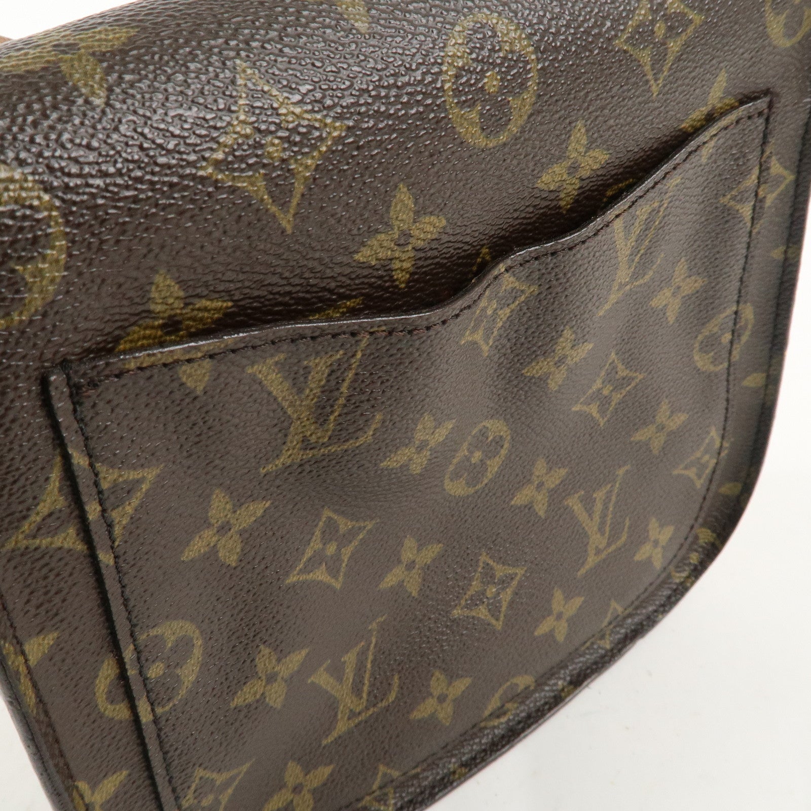 Louis Vuitton Monogram Saint Cloud MM Shoulder Bag Brown M51243