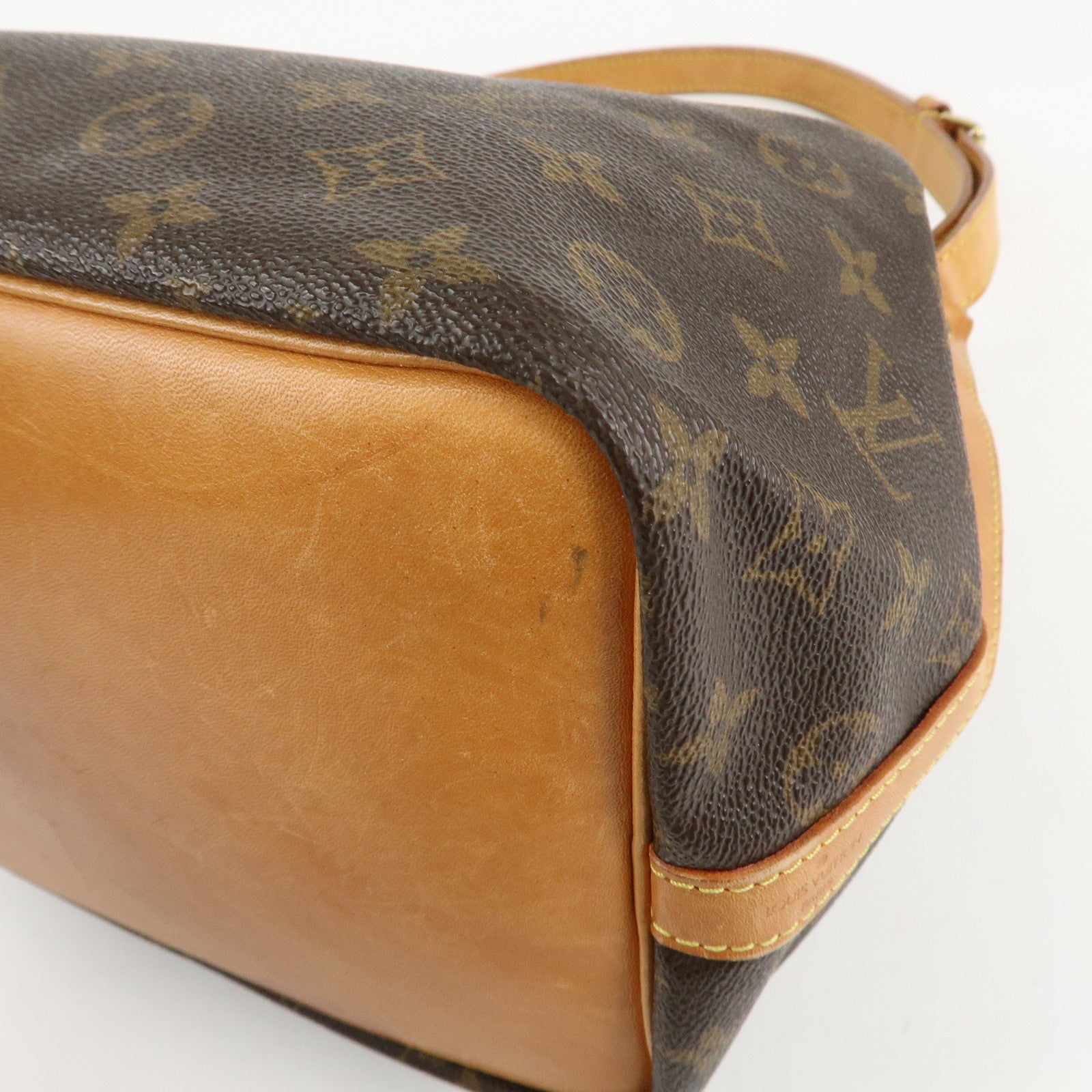 Louis Vuitton Monogram Petit Noe Shoulder Bag Brown M42226