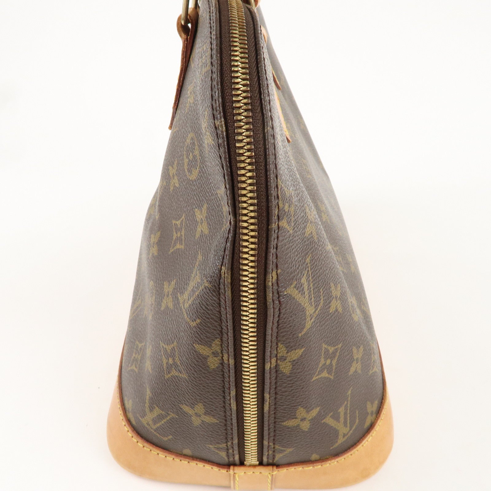 Louis Vuitton Monogram Alma Hand Bag Brown M51130