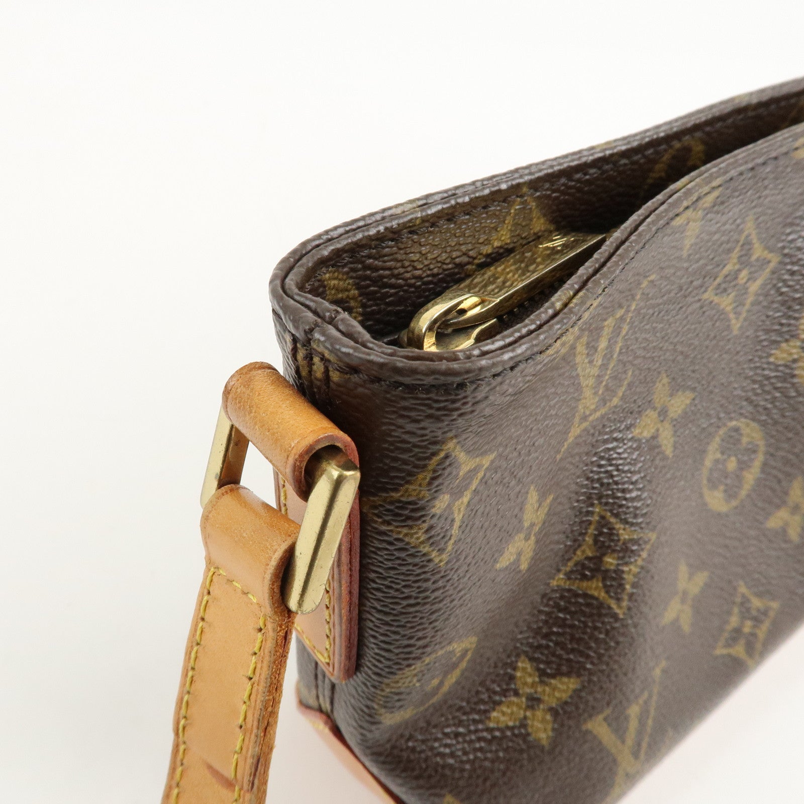 Louis Vuitton Monogram Trotteur Shoulder Bag Brown M51240 Used