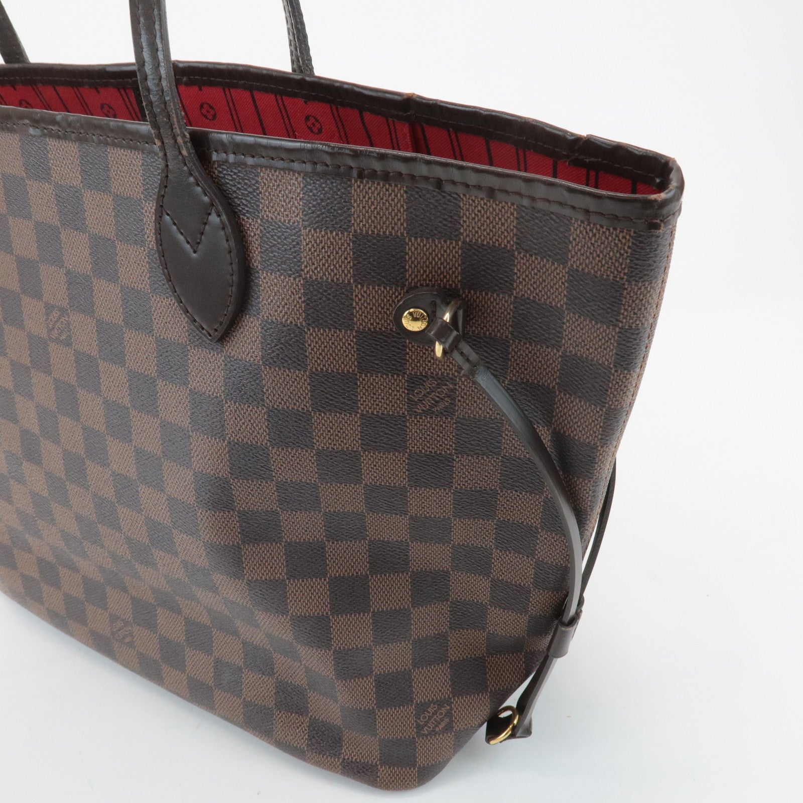 Louis Vuitton Damier Neverfull MM Tote Bag Damier Ebene N51105 Used