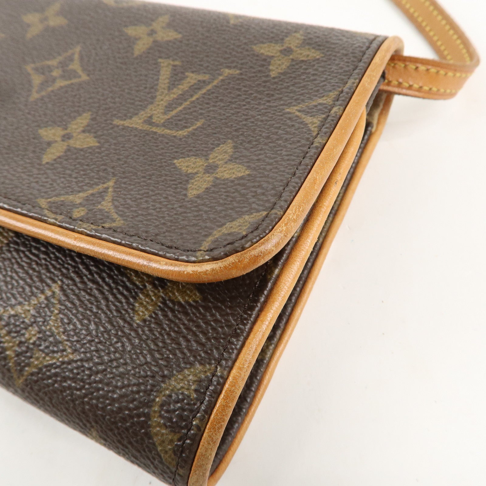 Louis Vuitton Monogram Pochette Twin GM 2Way Bag Brown M51852