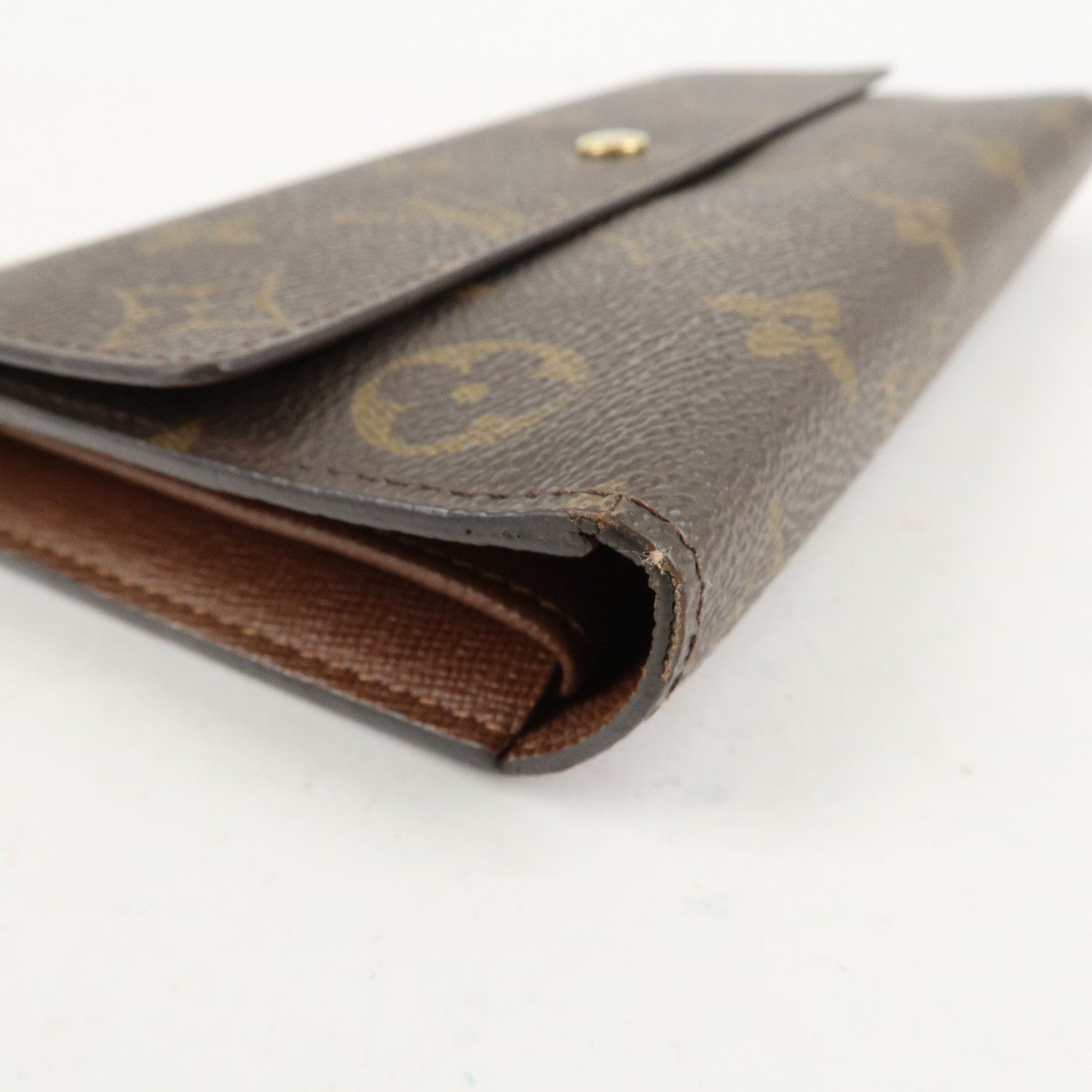 Louis Vuitton Monogram Set of 2 Long Wallet M61823 M61217 Used