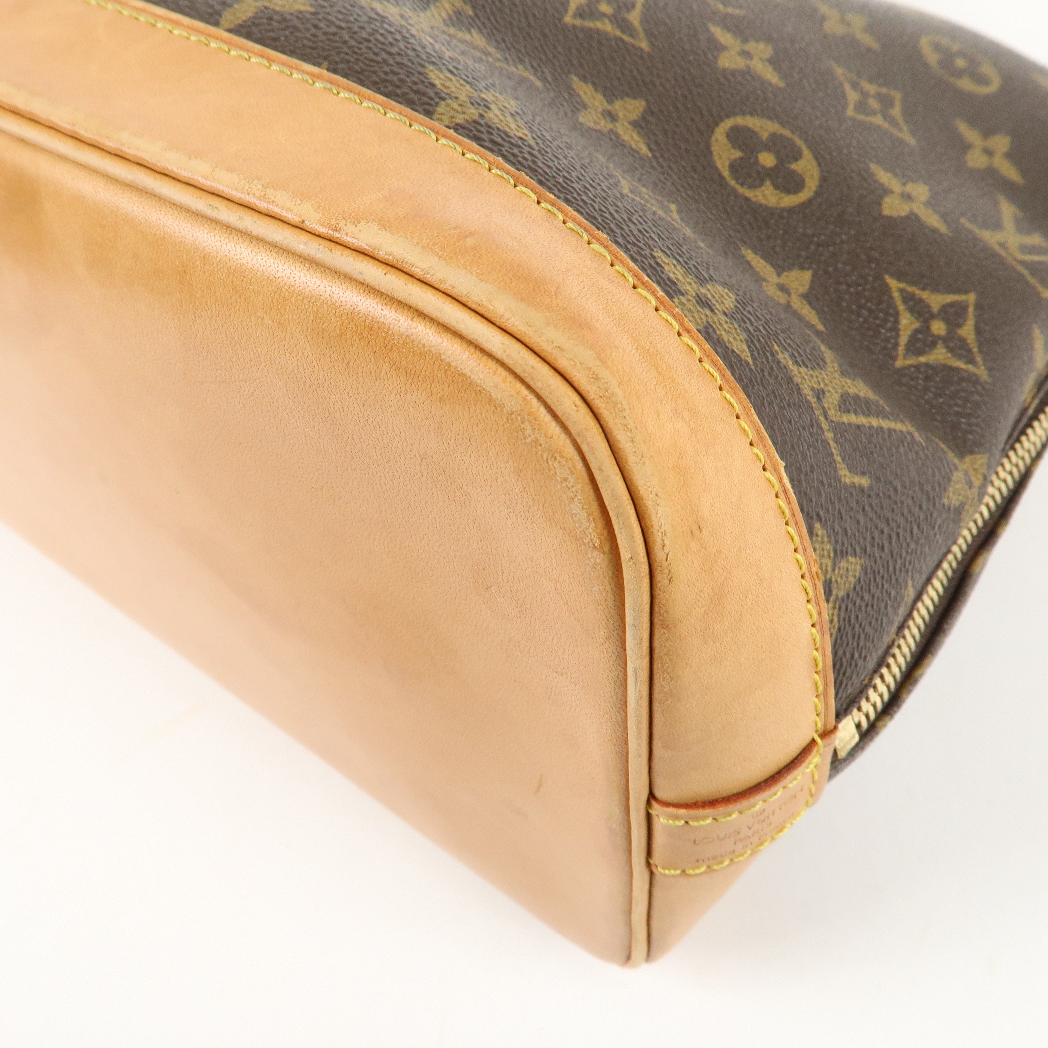 Louis Vuitton Monogram Alma Hand Bag Brown M51130