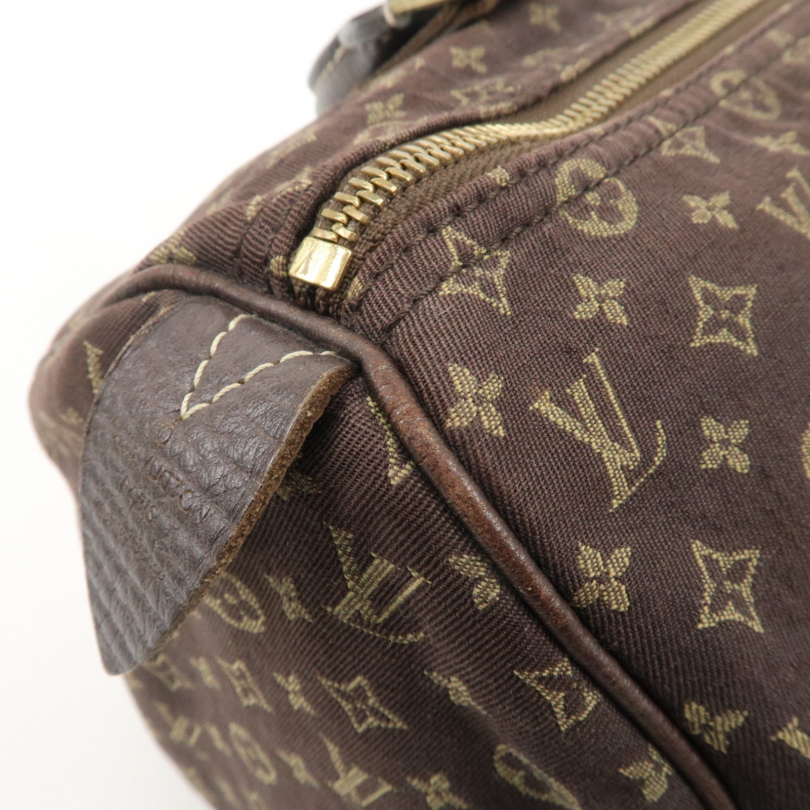 Louis Vuitton Monogram Mini Lin Speedy 30 Boston Bag Ebene M95224 Used