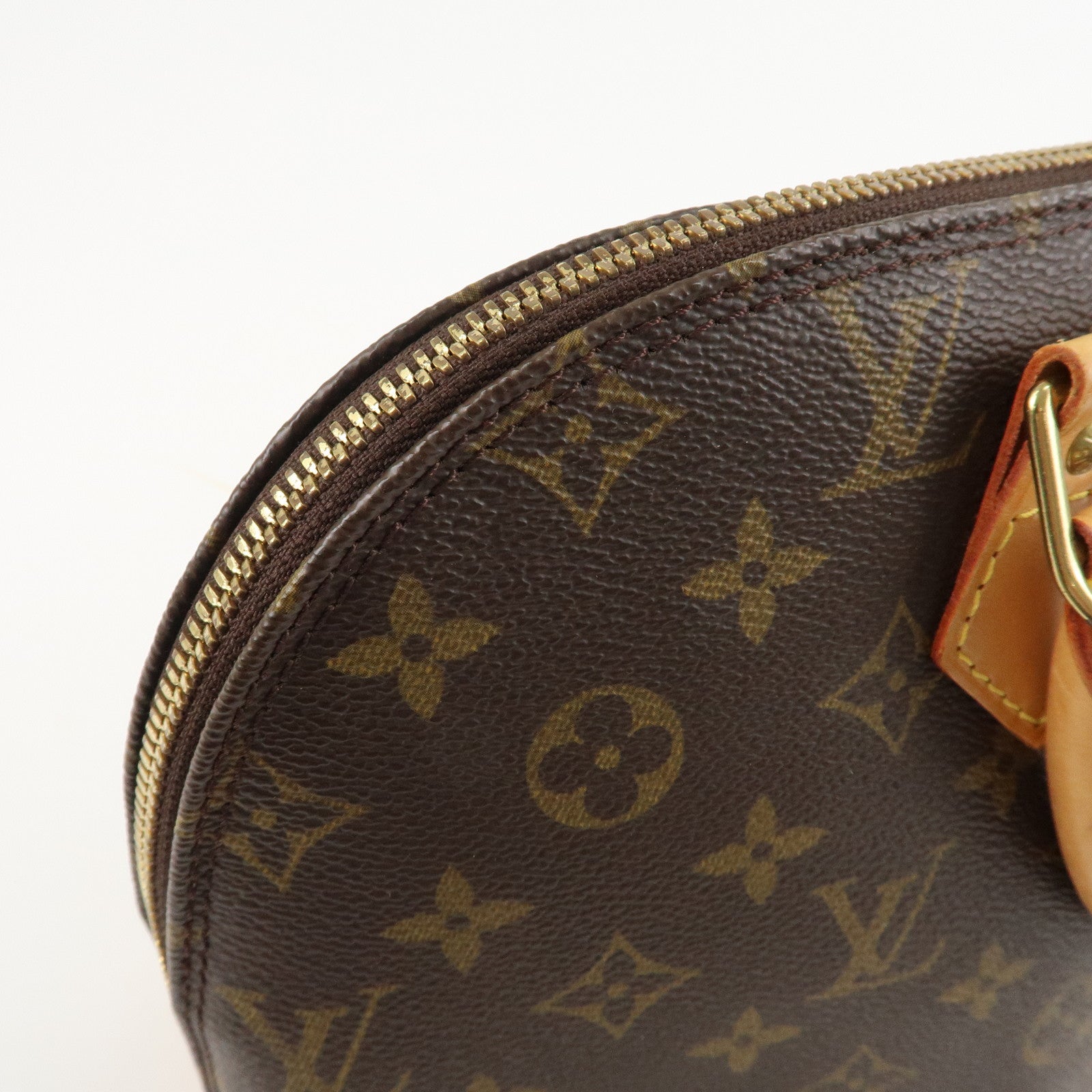 Louis Vuitton Monogram Alma Hand Bag Brown M51130 Used