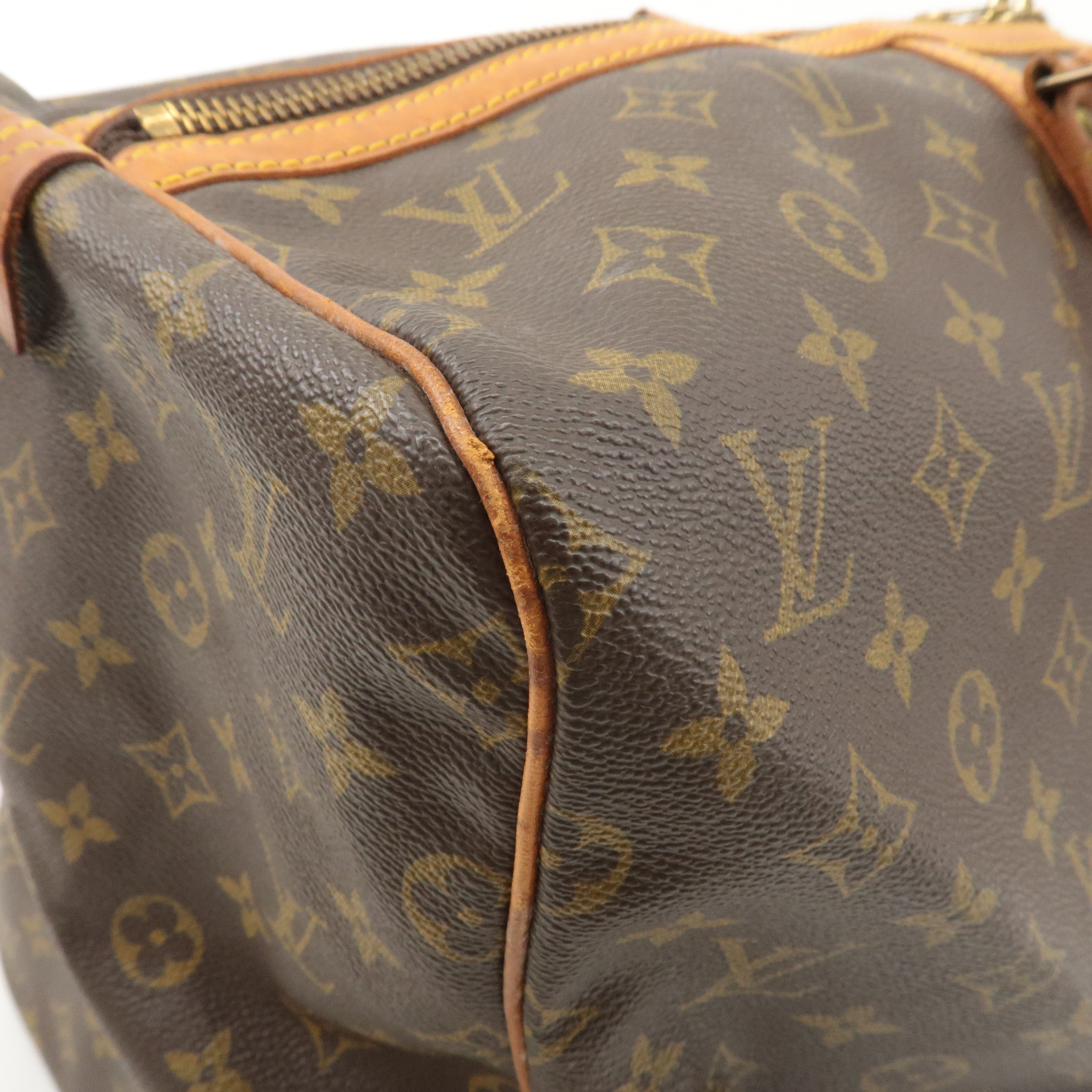 Louis Vuitton Monogram Sac Souple 55 Boston Bag Brown M41622