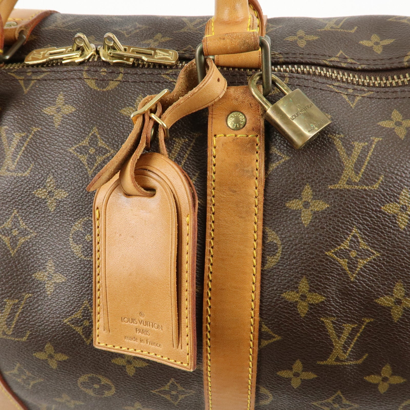 Louis Vuitton Monogram Keep All Bandouliere 50 Boston Bag M41416 Used