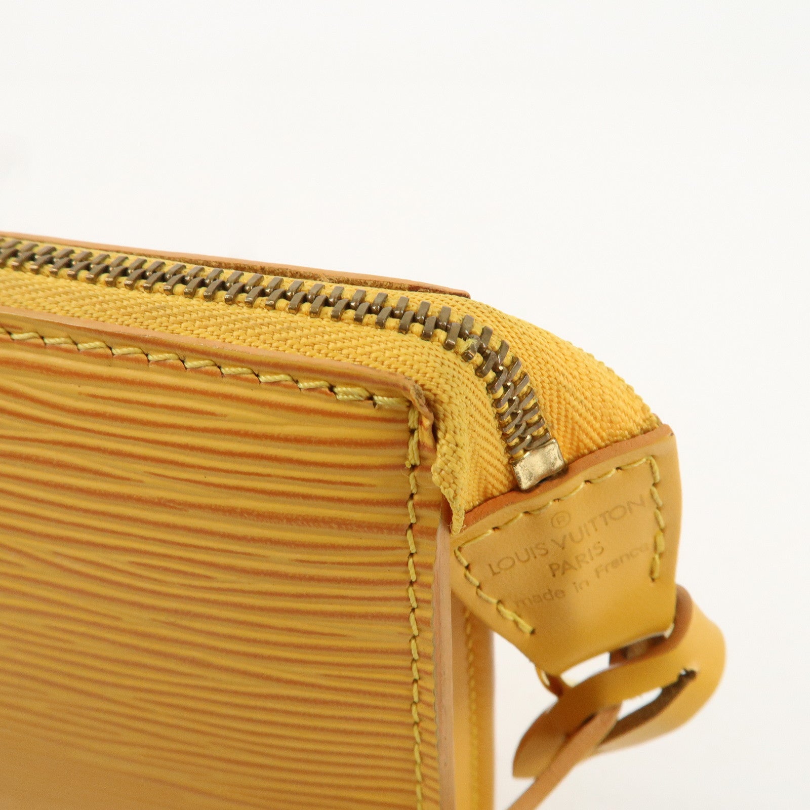 Louis Vuitton Epi Pochette Accessoires Pouch Tassili Yellow M52959Used F/S