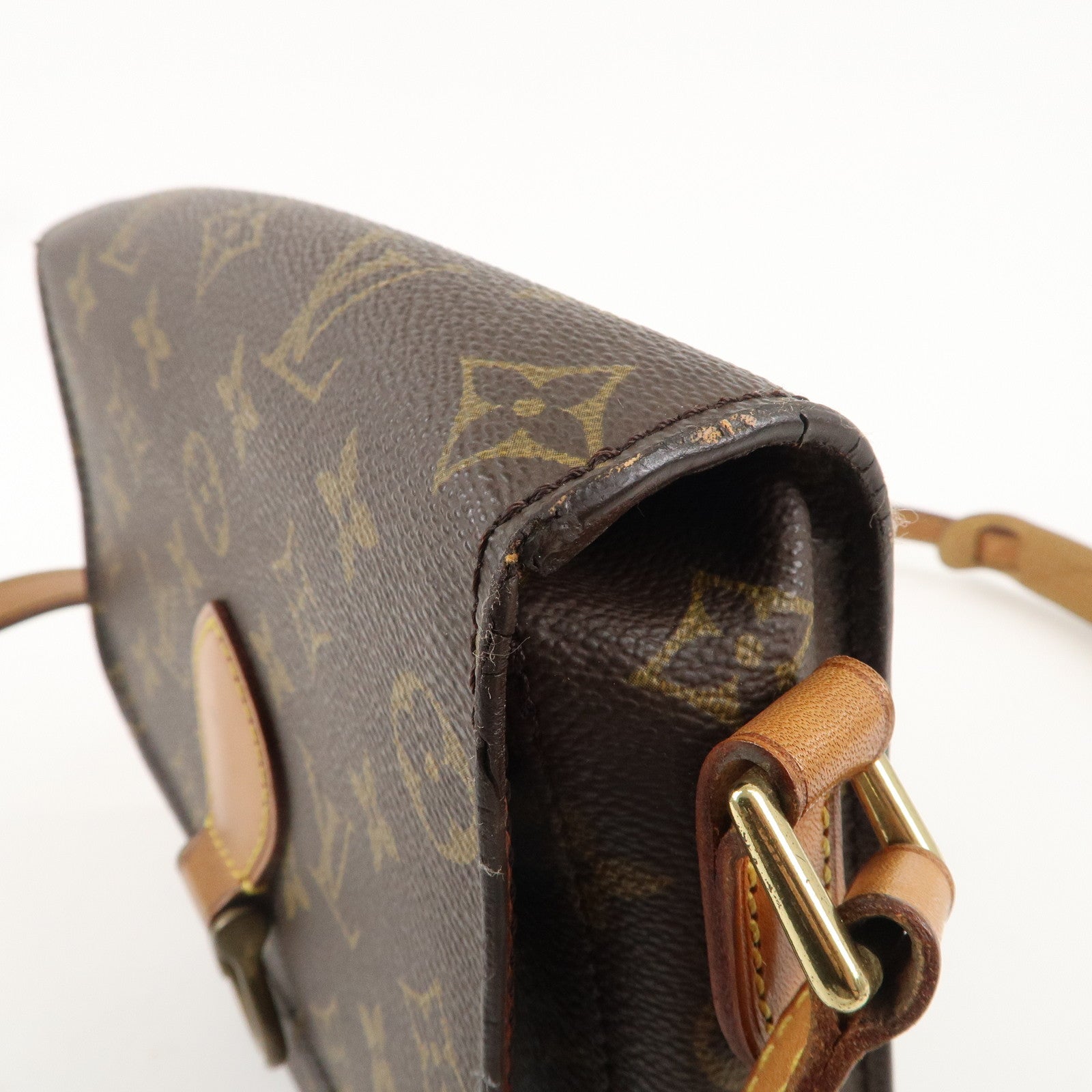 Louis Vuitton Monogram Saint Cloud MM Shoulder Bag Brown M51243