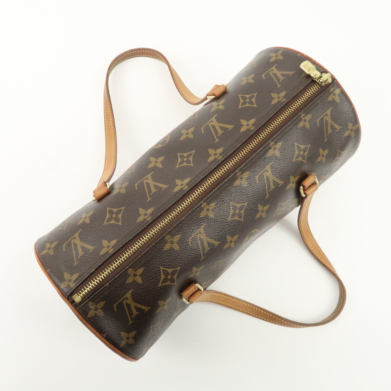 Louis Vuitton Monogram Papillon 30 Hand Bag New Style Brown M51385