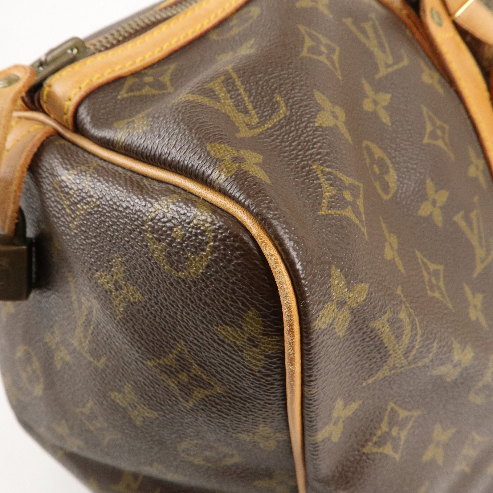 Louis Vuitton Monogram Sac Souple 45 Boston Bag Brown M41624