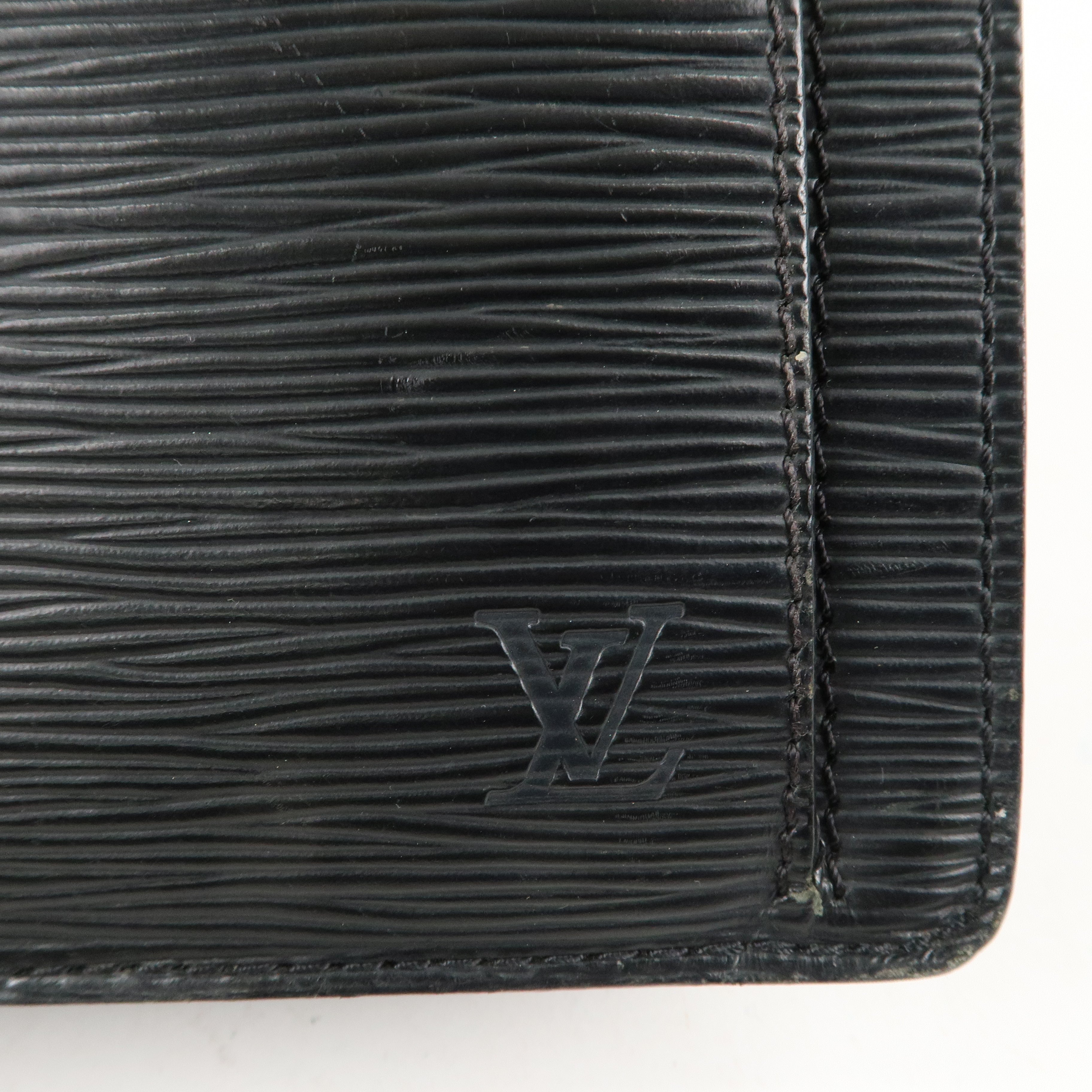 Louis Vuitton Epi Sellier Dragonne Clutch Bag Black M52612